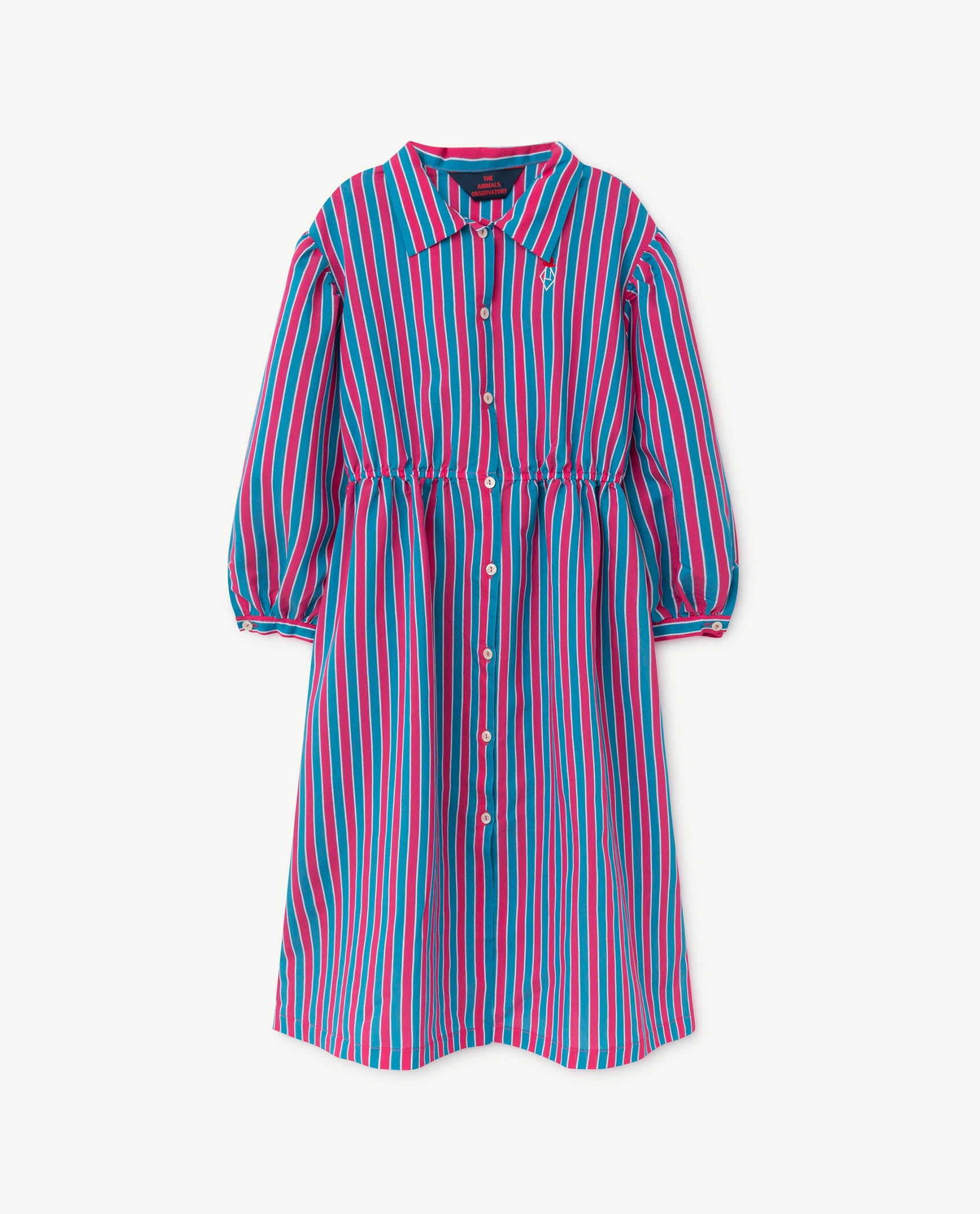 Girls Pink Striped Dress