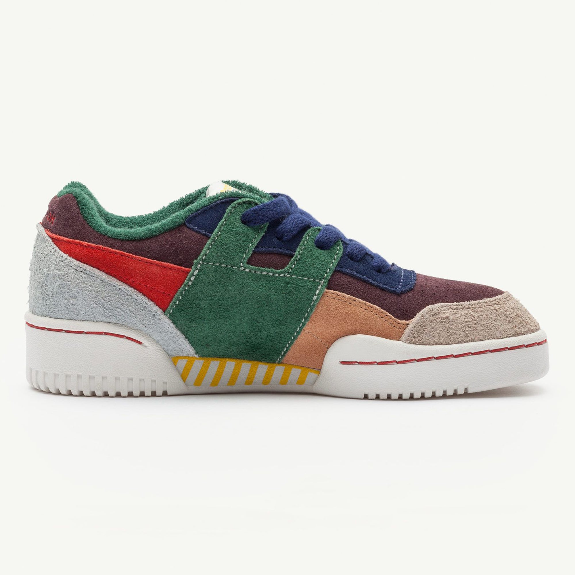 Boys Mulitcolor Cow Leather & Textile Sneakers