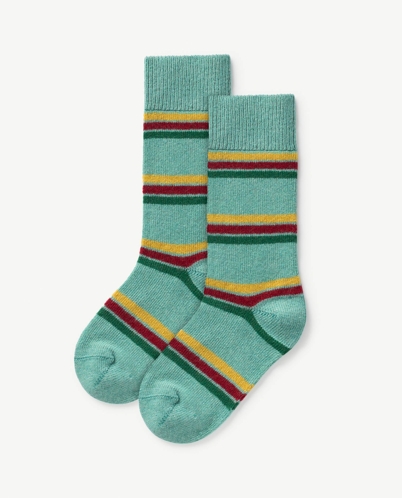 Baby Boys & Girls Green Striped Socks