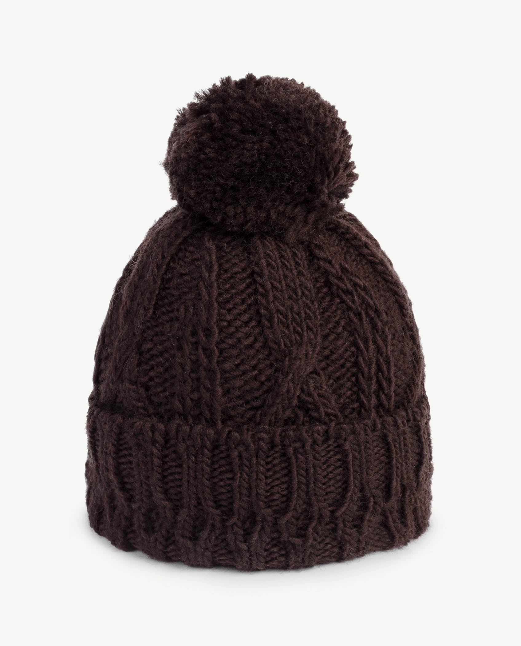 Boys & Girls Dark Brown Wool Hat