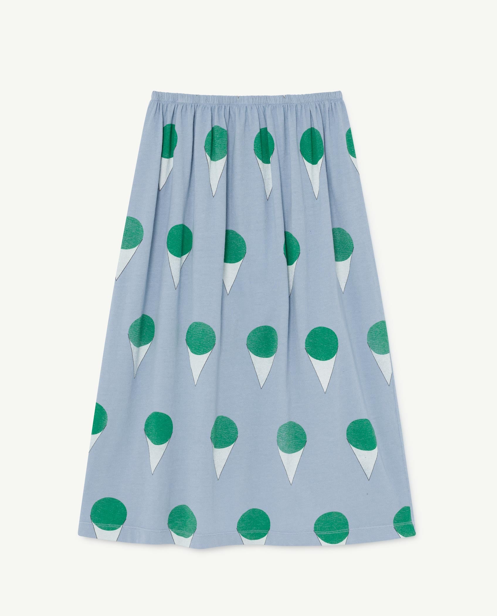 Girls Blue Cotton Skirt