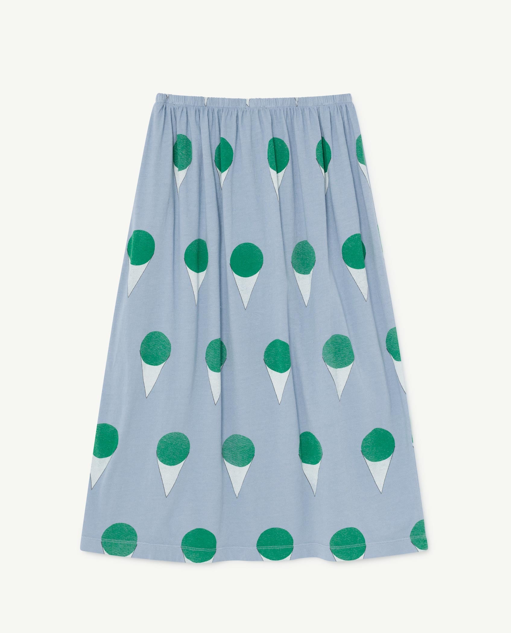 Girls Blue Cotton Skirt