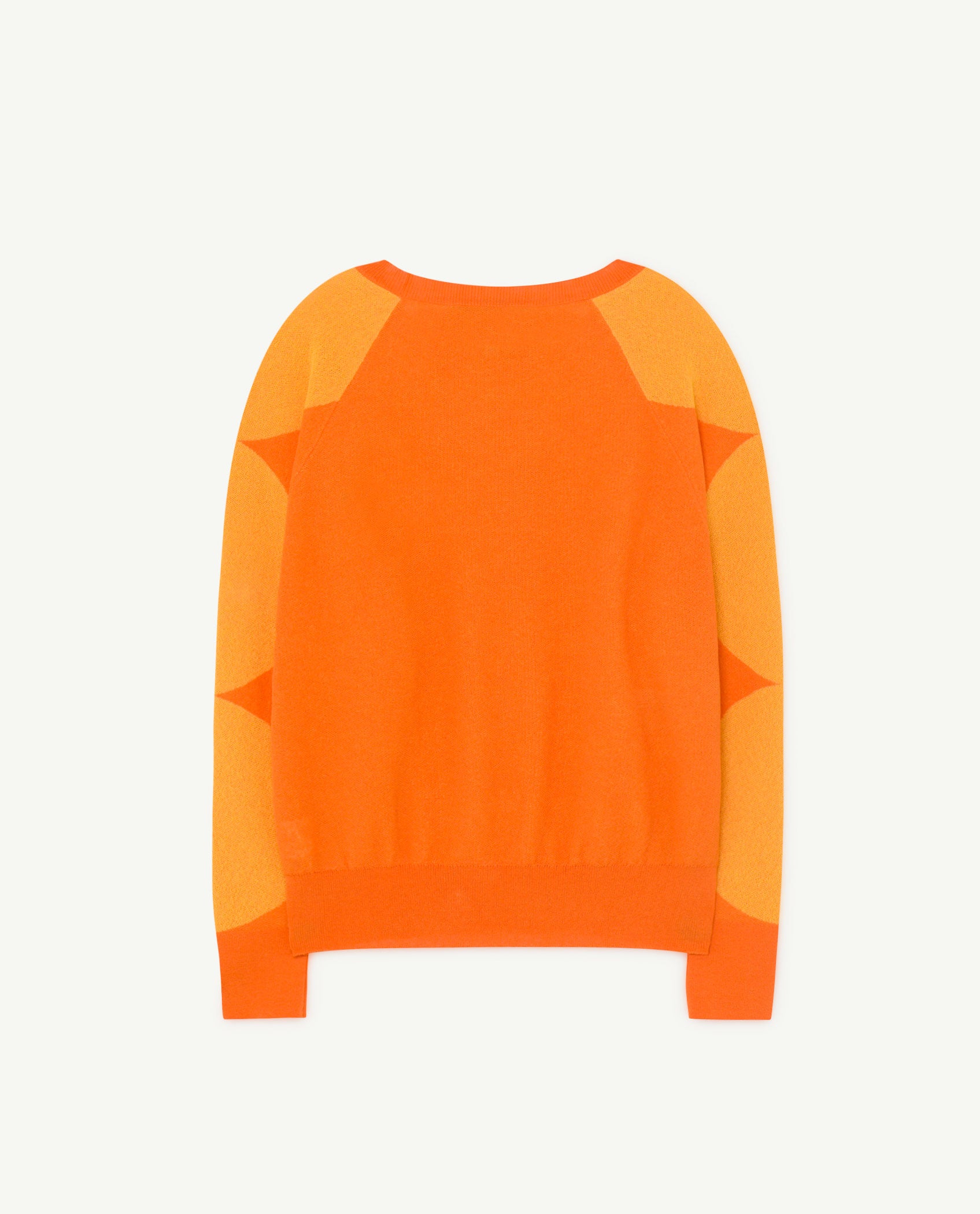 Girls Orange Logo Cotton Sweater