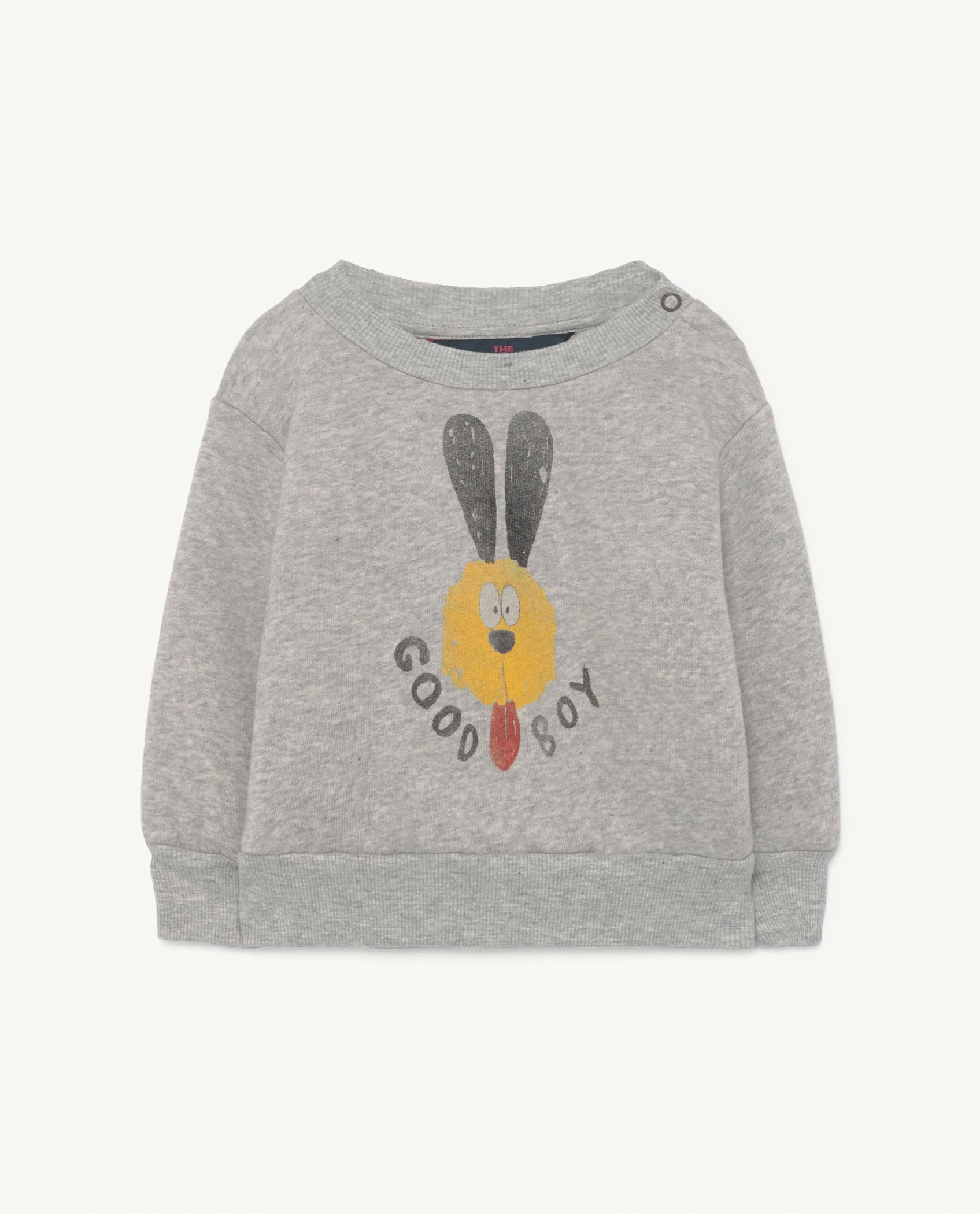 Baby Boys & Girls Grey Heather Dog Print Cotton Sweatshirt