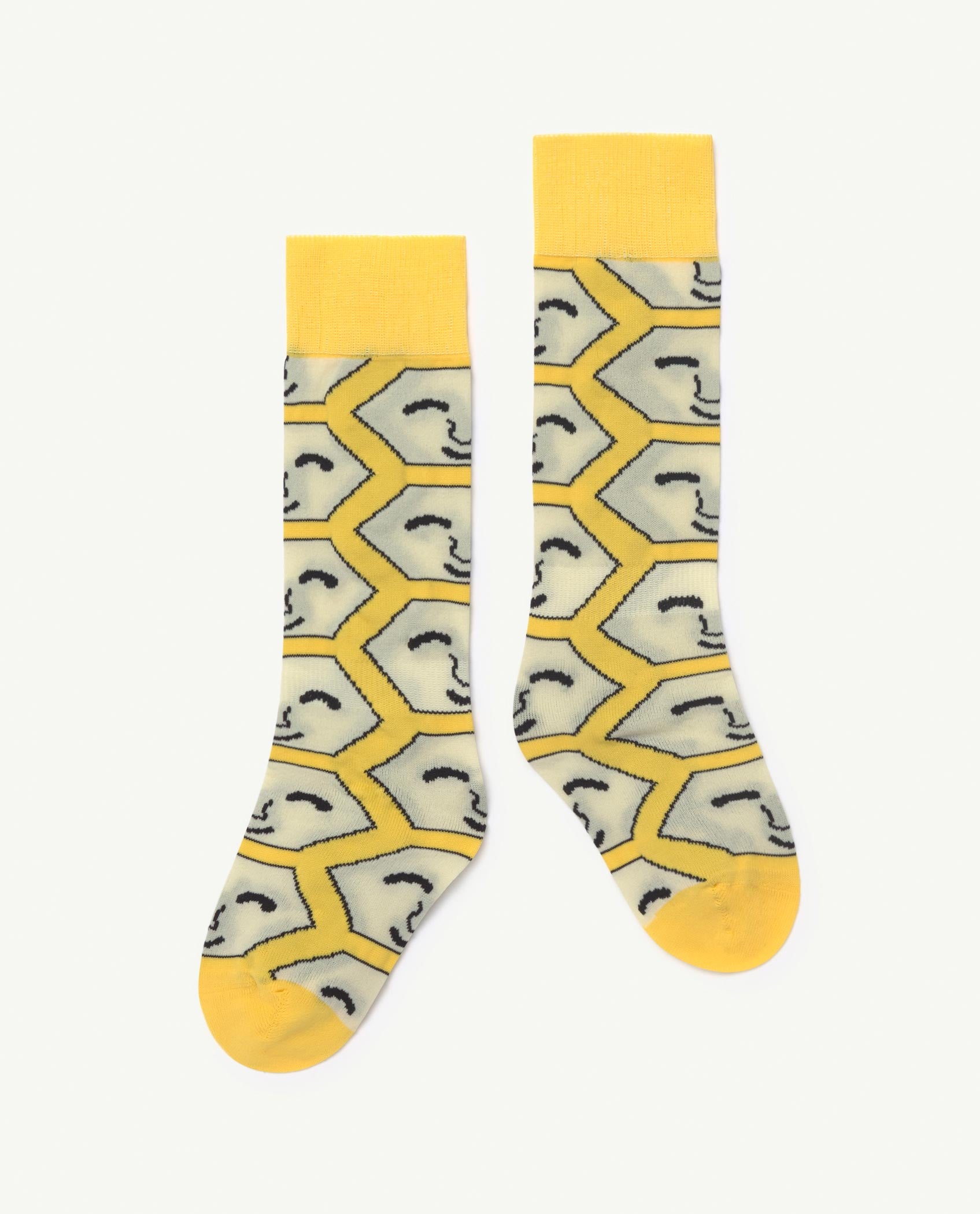 Boys & Girls Yellow Face Socks