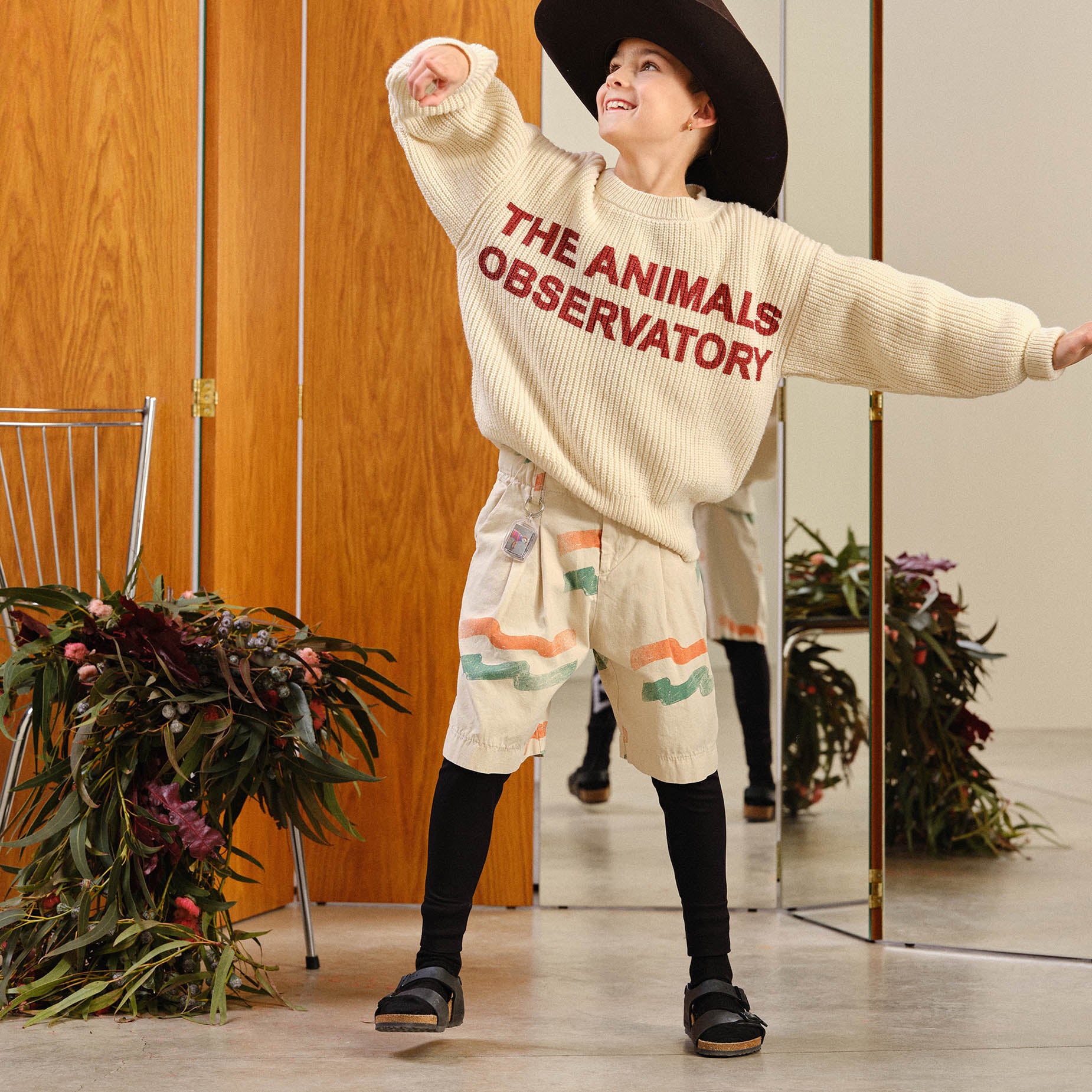 Boys & Girls White Logo Sweater