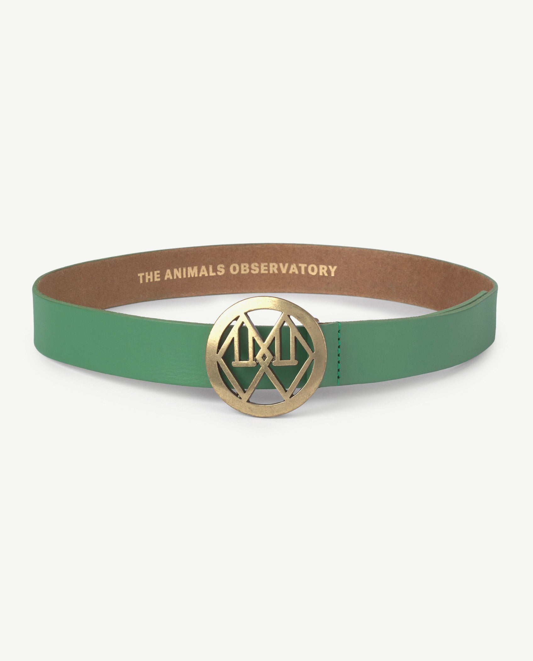 Boys & Girls Green Leather Belt