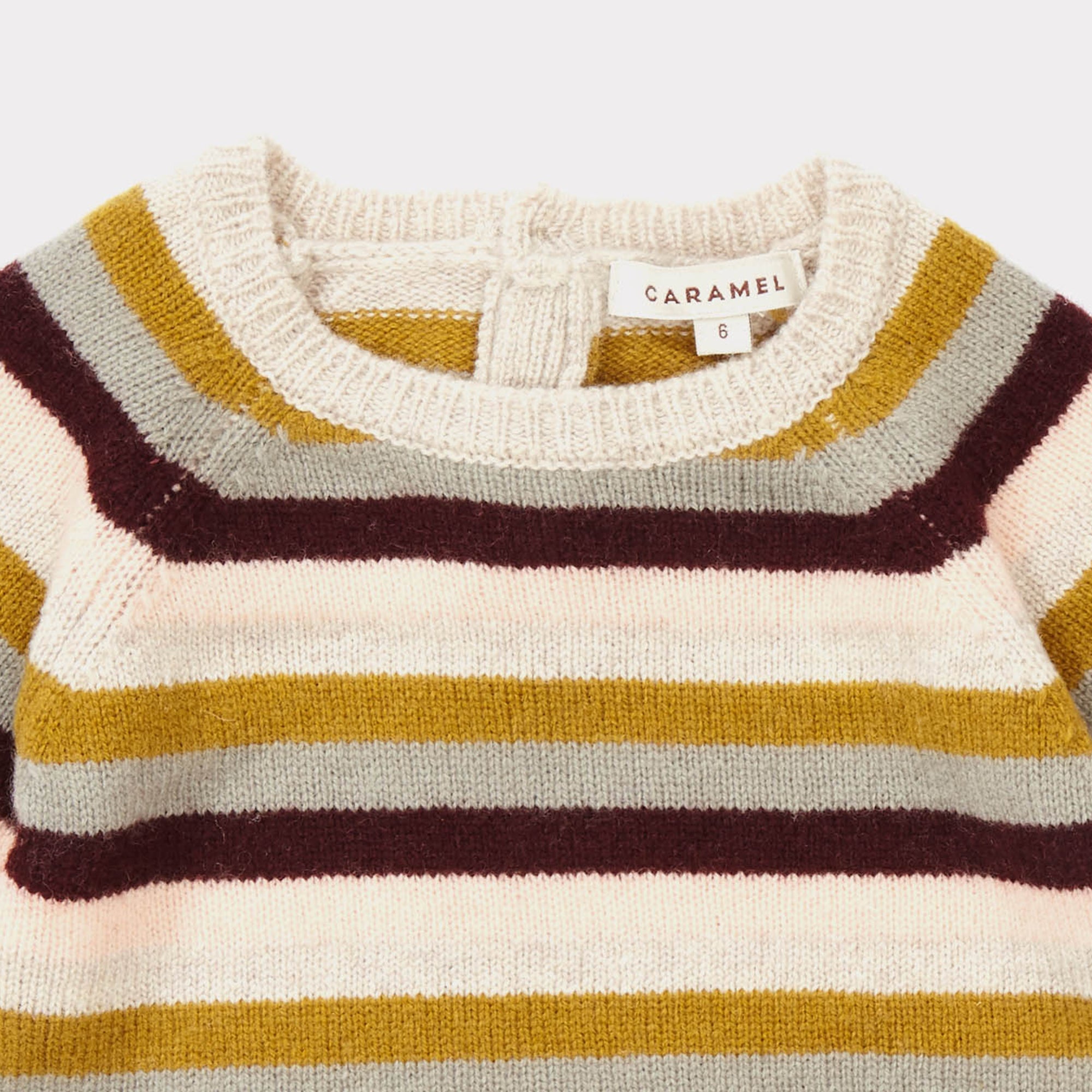 Baby Rosewood Striped Sweater