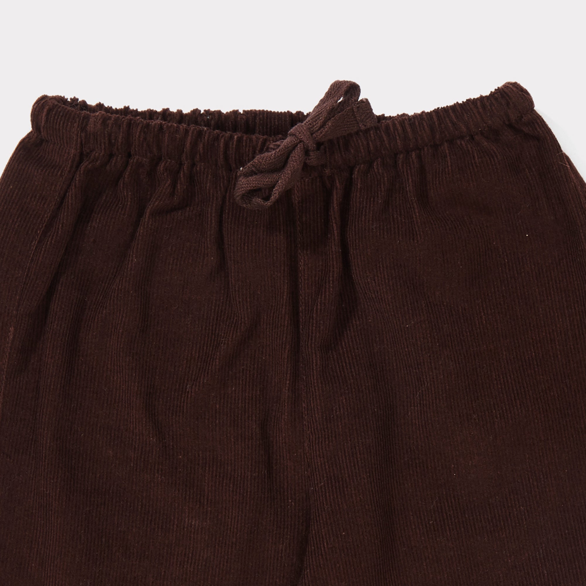 Baby Chocolate Cotton Woven Trousers