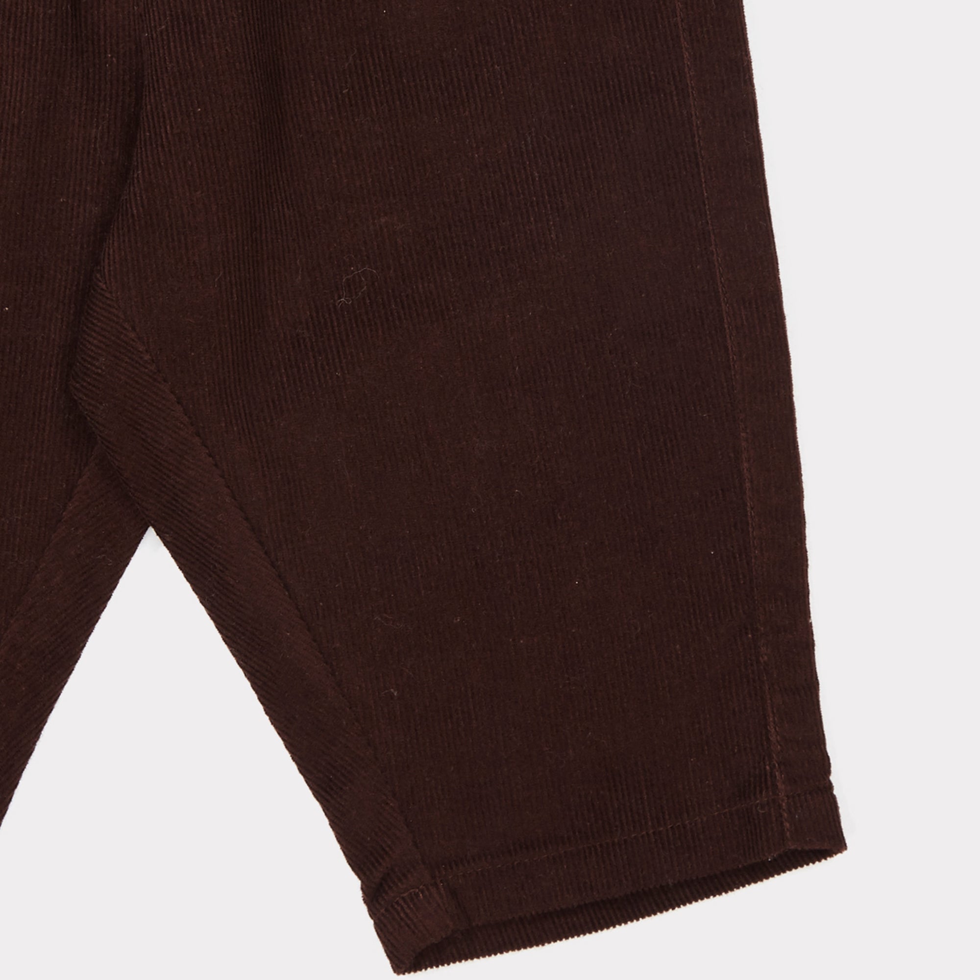 Baby Chocolate Cotton Woven Trousers