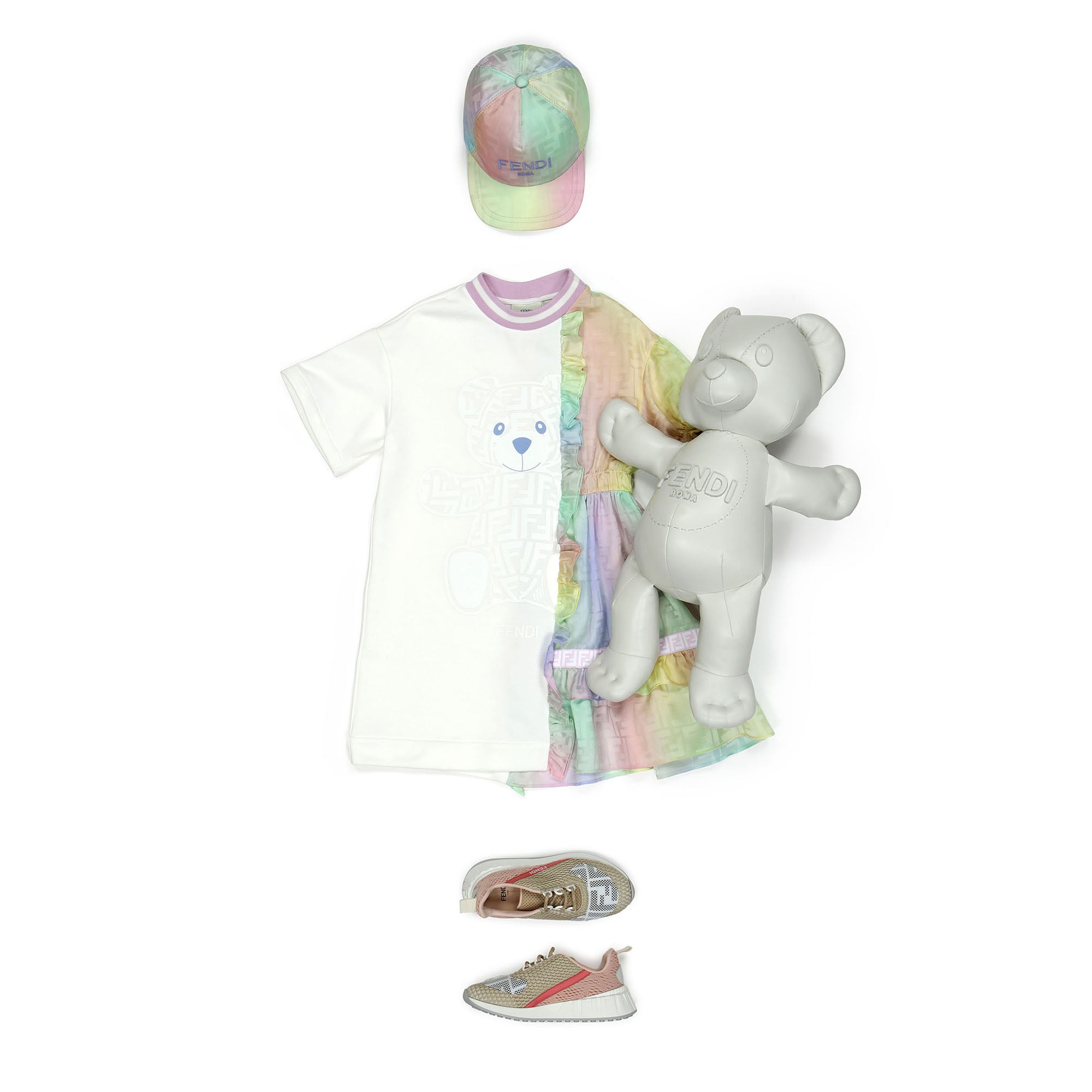 Girls Multicolor Logo Cap