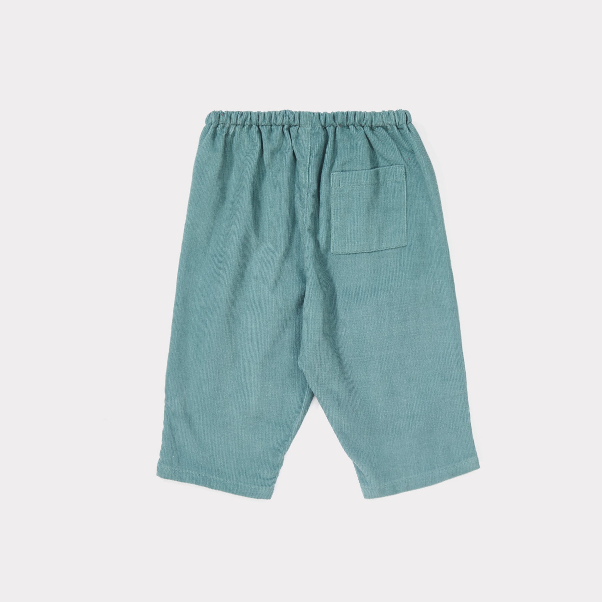 Baby Cameo Blue Cotton Woven Trousers