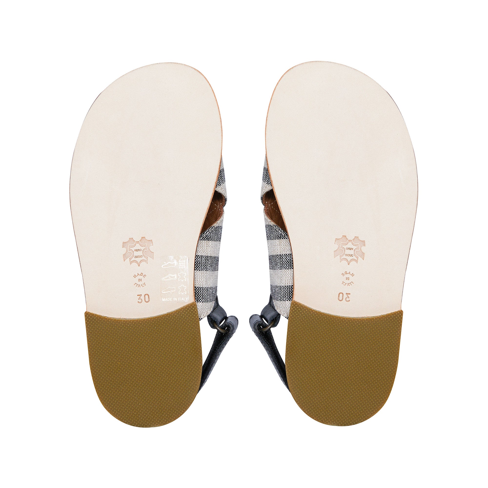 Boys & Girls Black Stripes Sandals