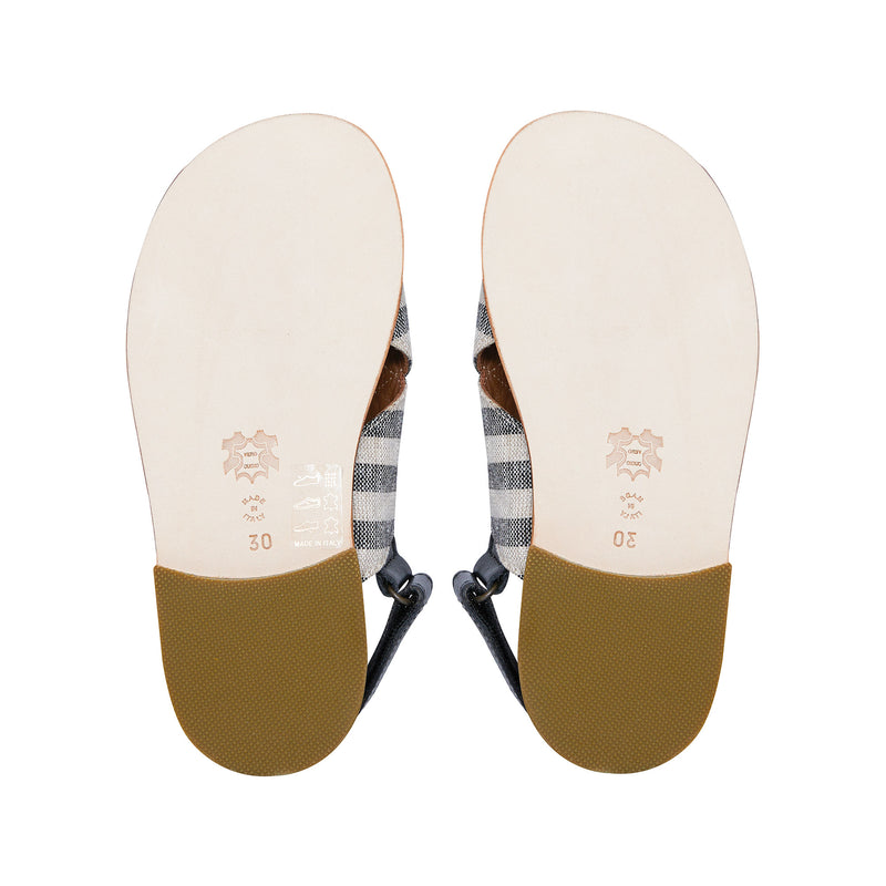 Boys & Girls Black Stripes Sandals