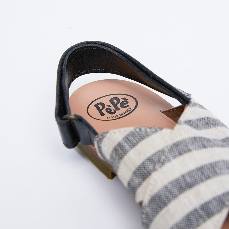 Boys & Girls Black Stripes Sandals