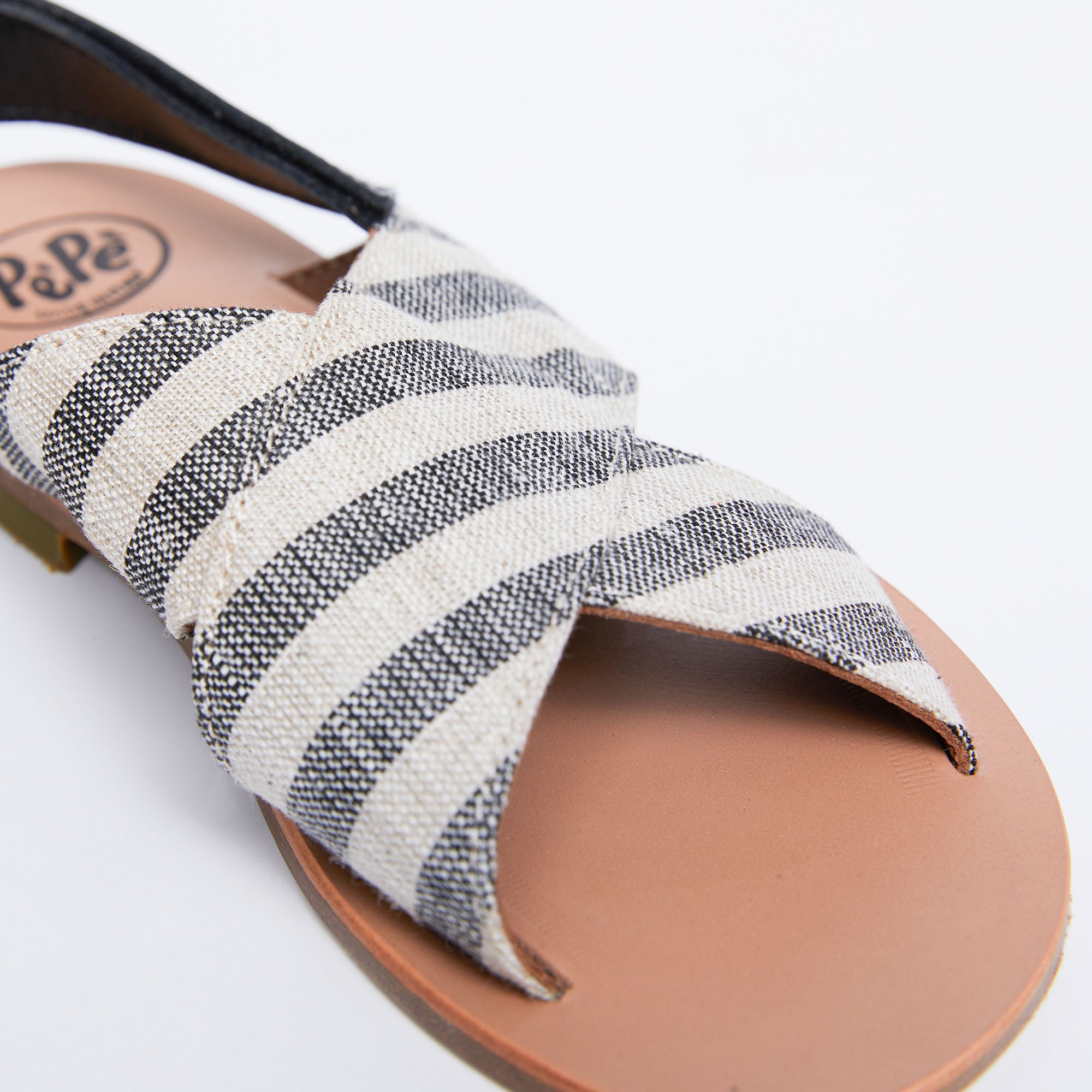 Boys & Girls Black Stripes Sandals