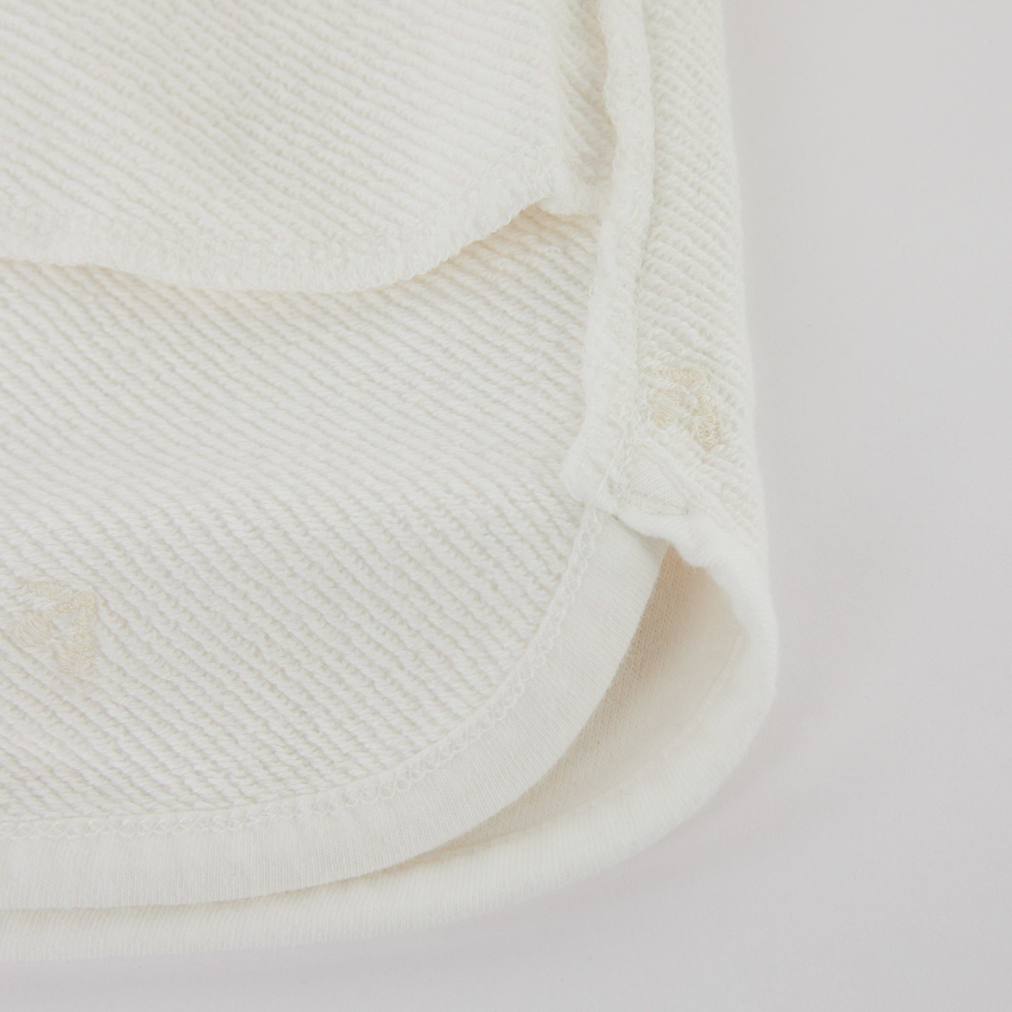 Girls White Cotton Shorts