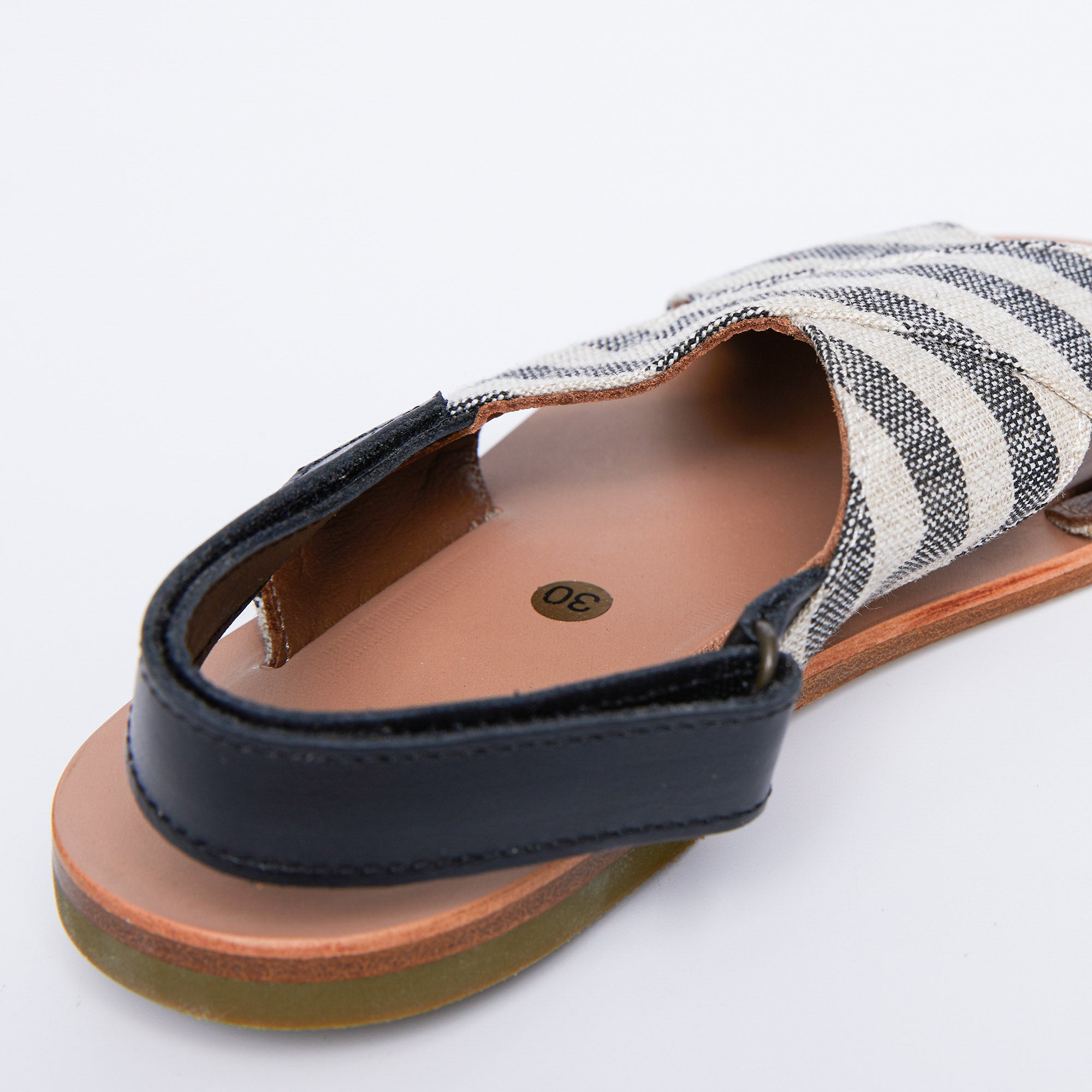 Boys & Girls Black Stripes Sandals