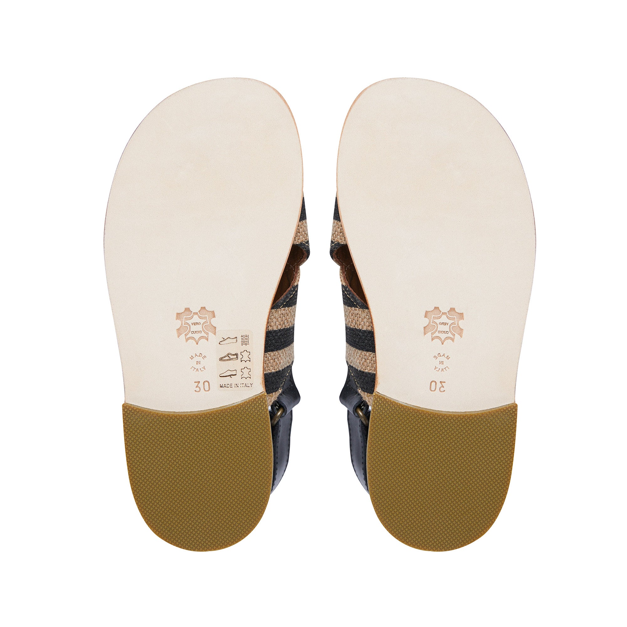 Boys & Girls Beige Stripes Sandals