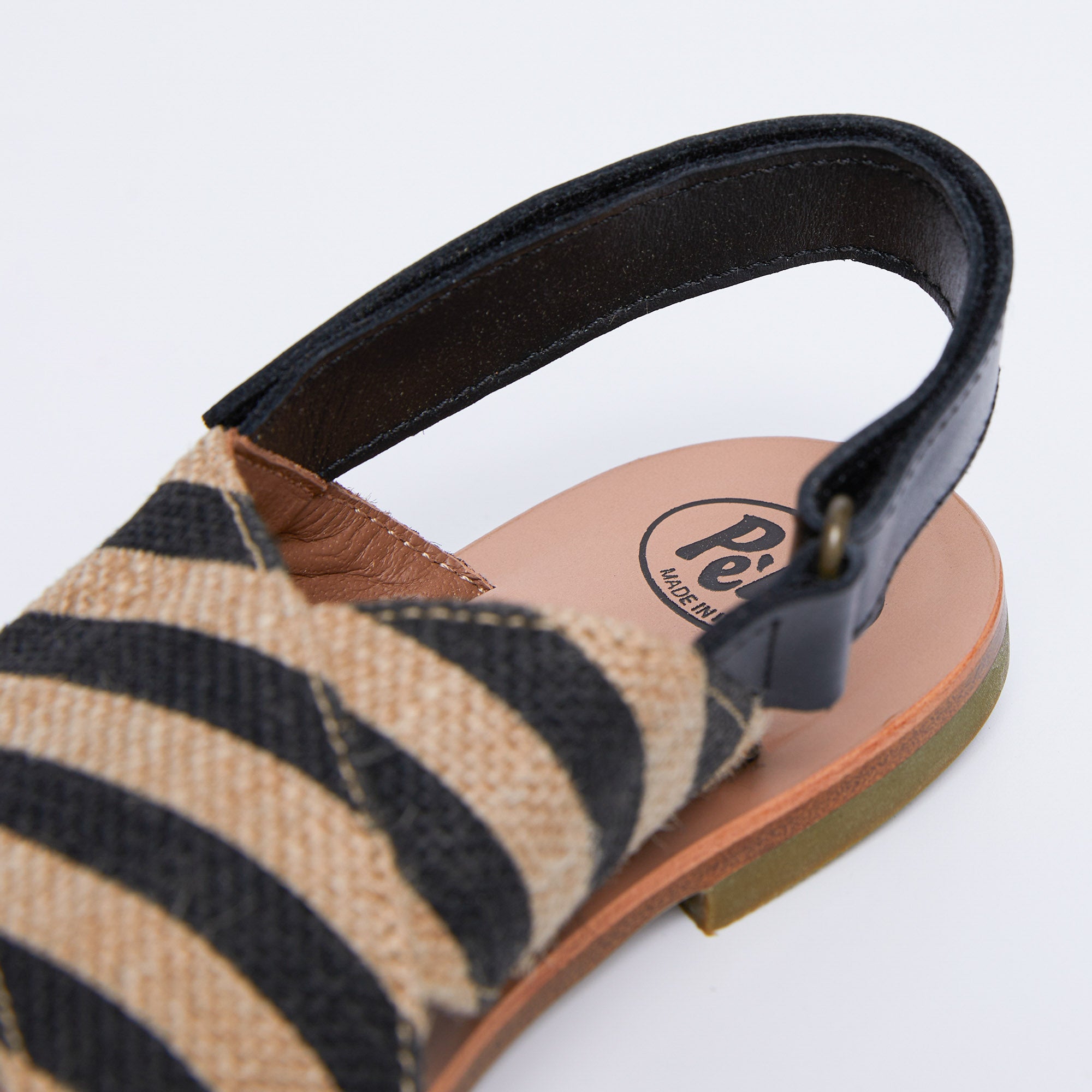 Boys & Girls Beige Stripes Sandals