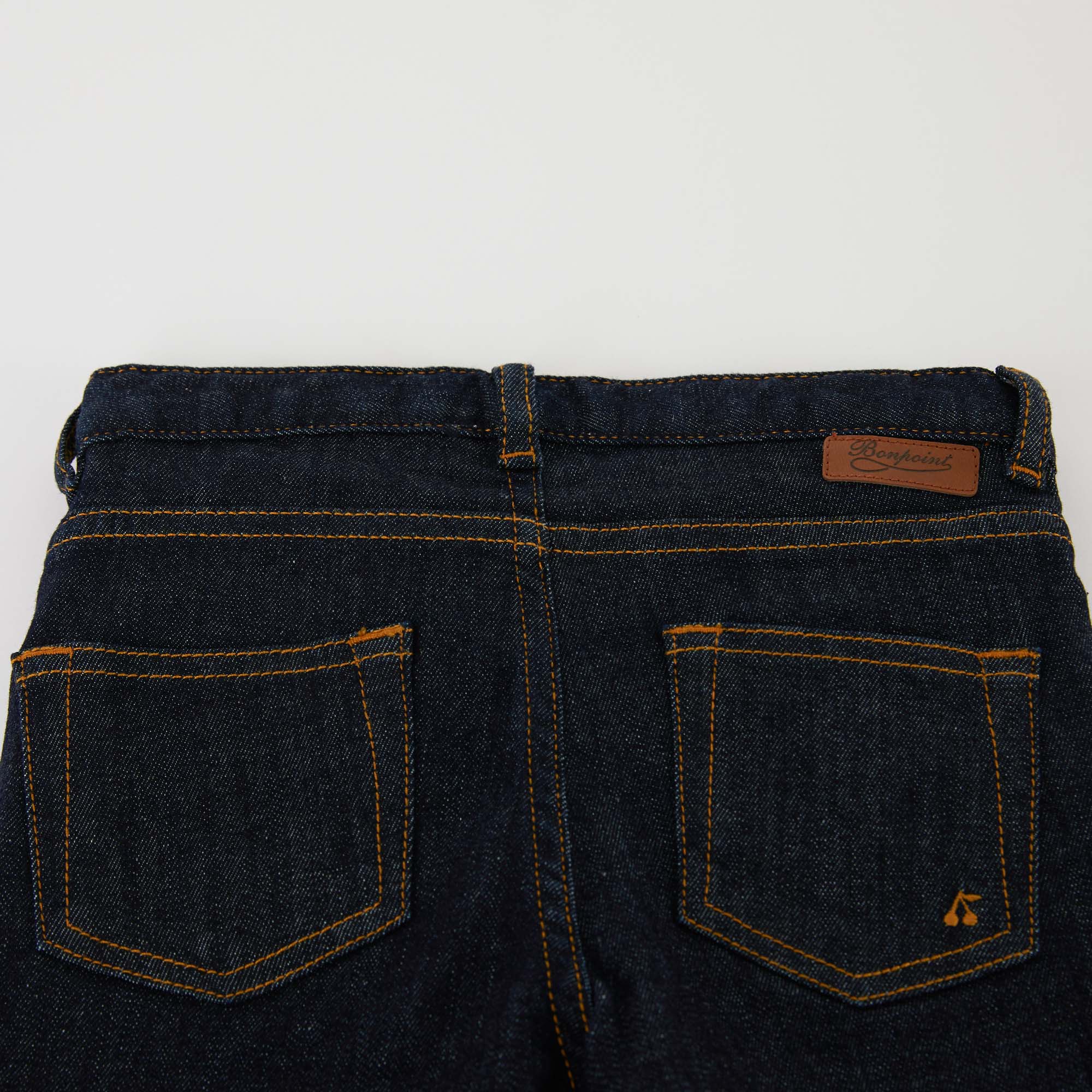 Girls Black Denim Trousers