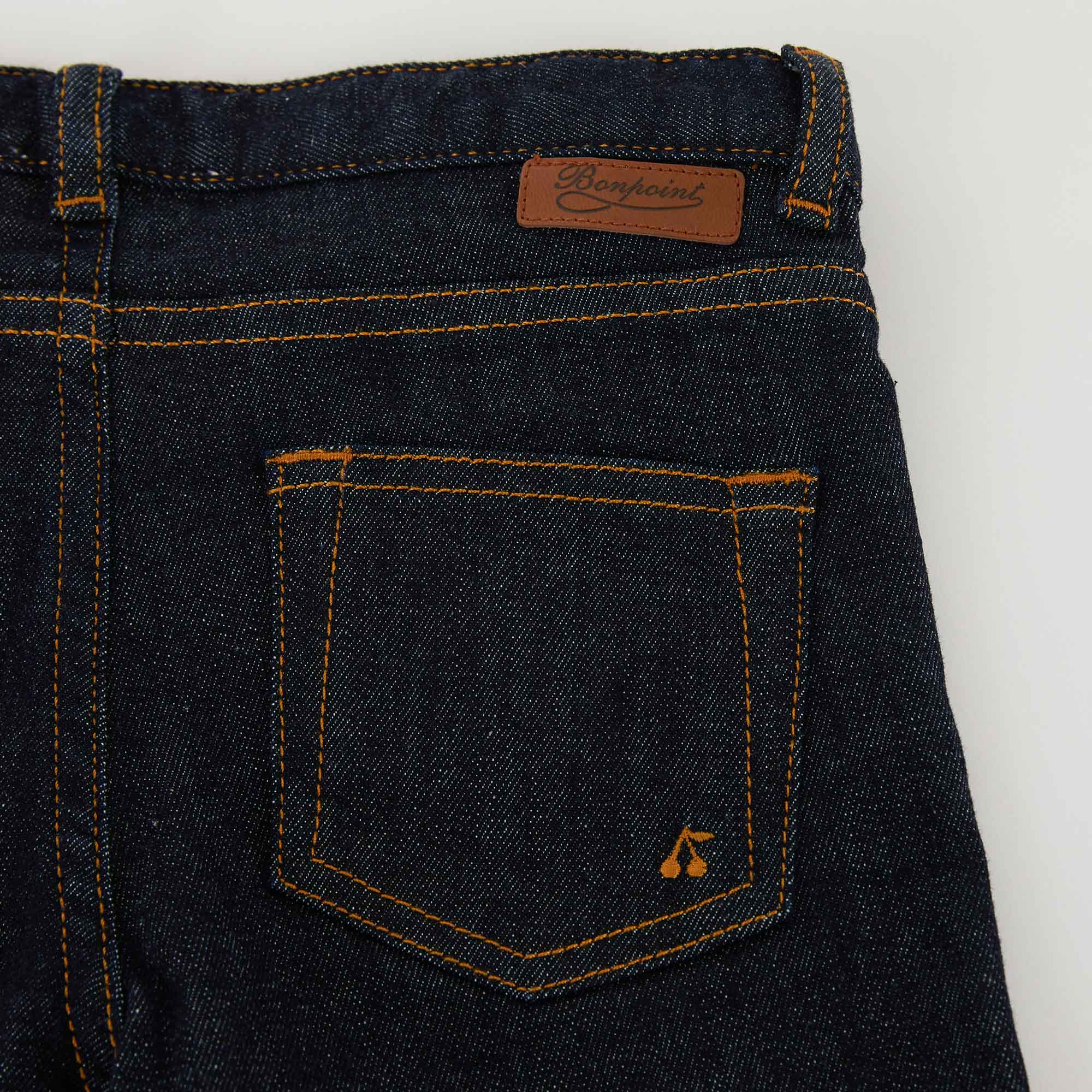 Girls Black Denim Trousers