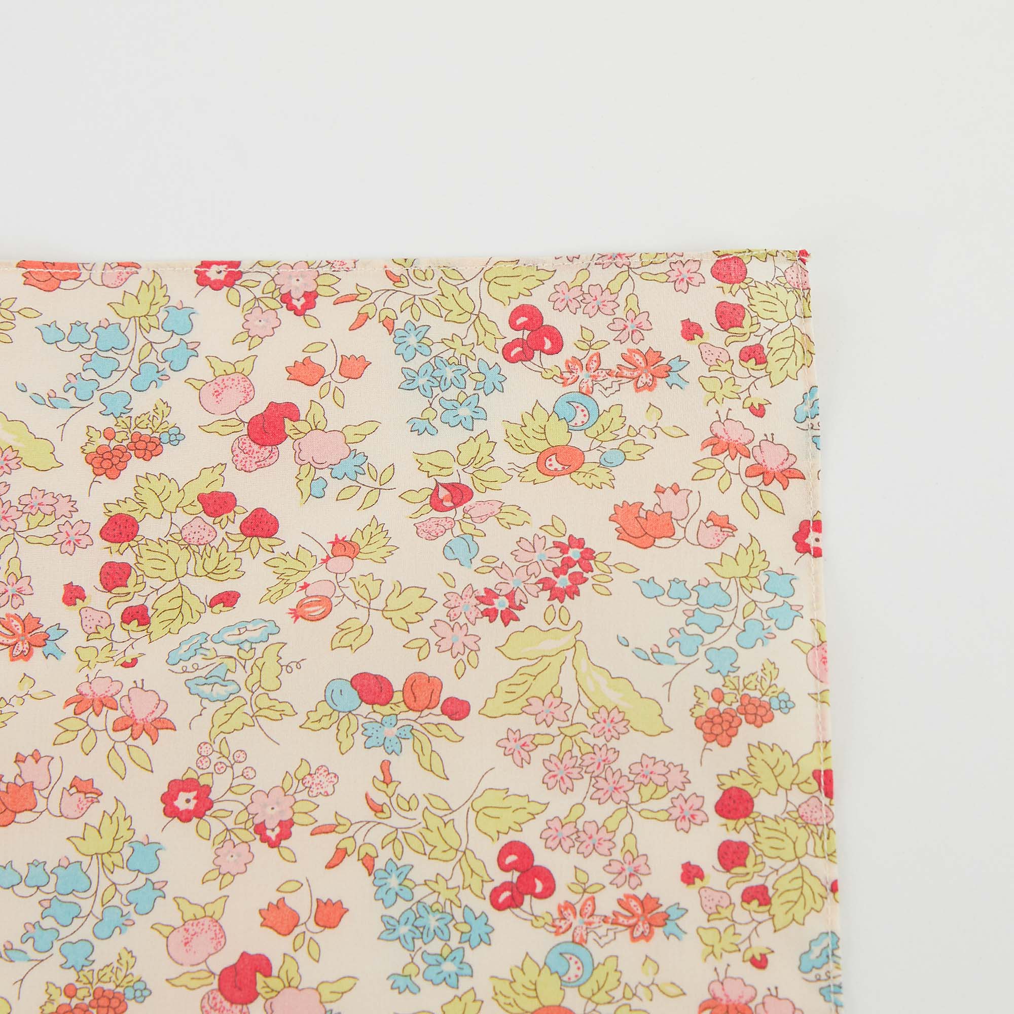 Girls Multicolor Floral Cotton Scarf