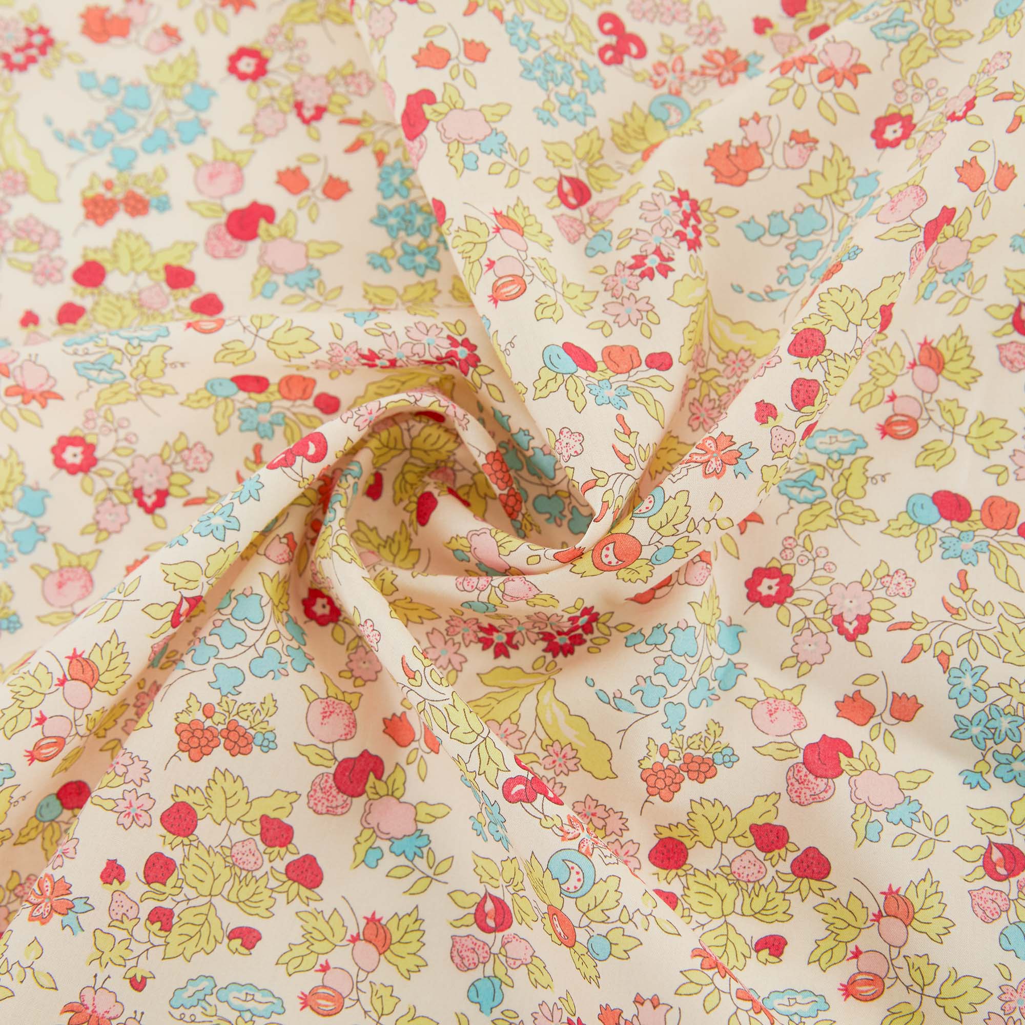 Girls Multicolor Floral Cotton Scarf