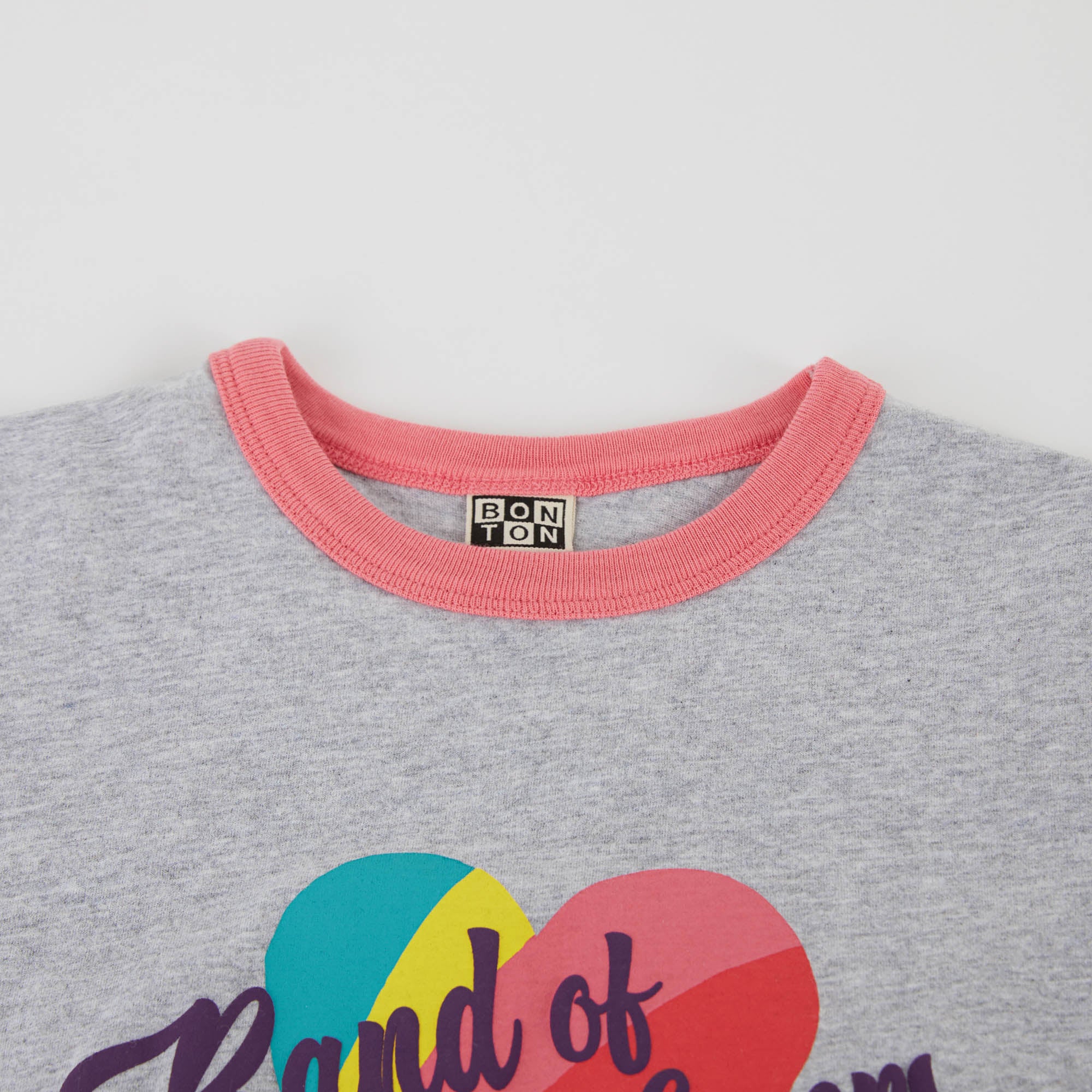 Girls Grey Logo Cotton T-Shirt