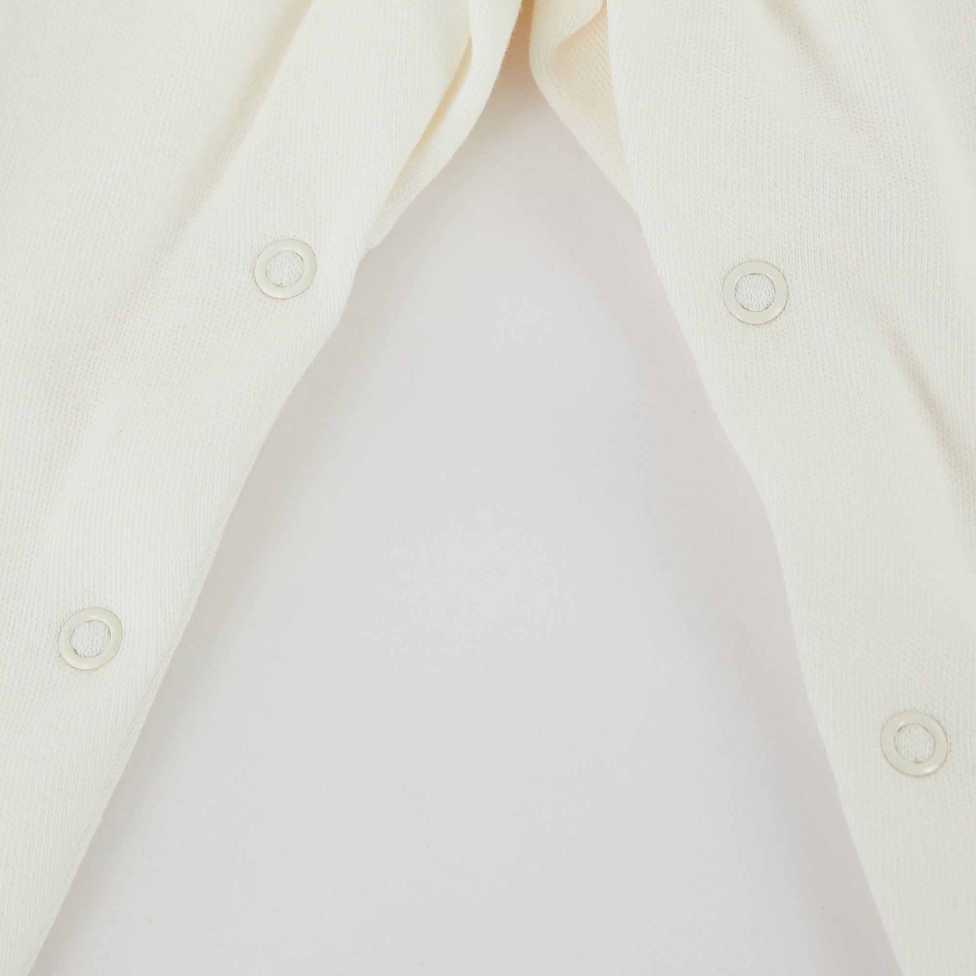 Baby Girls White Cotton Babysuit