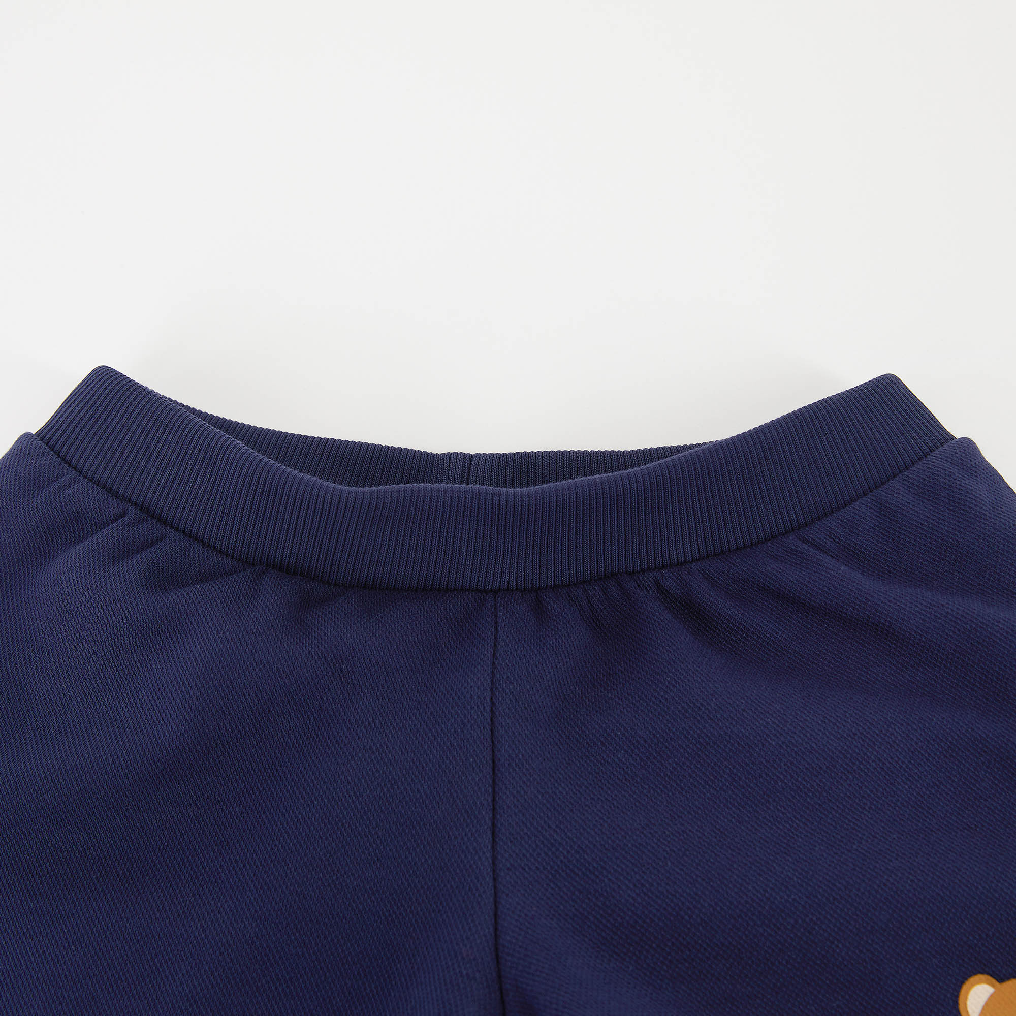 Baby Boys & Girls Navy Logo Cotton Shorts