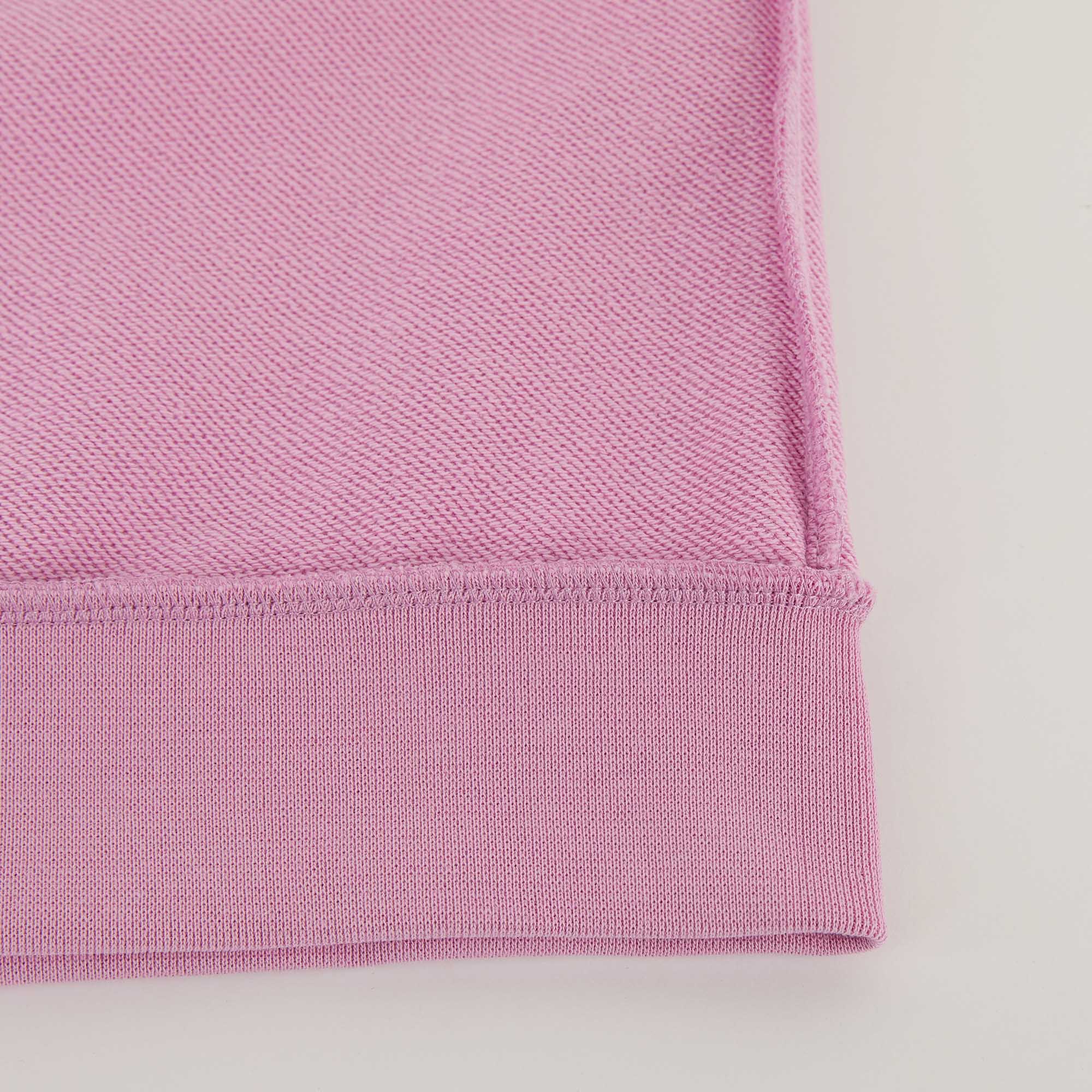 Girls Pink Logo Cotton Sweatshirt