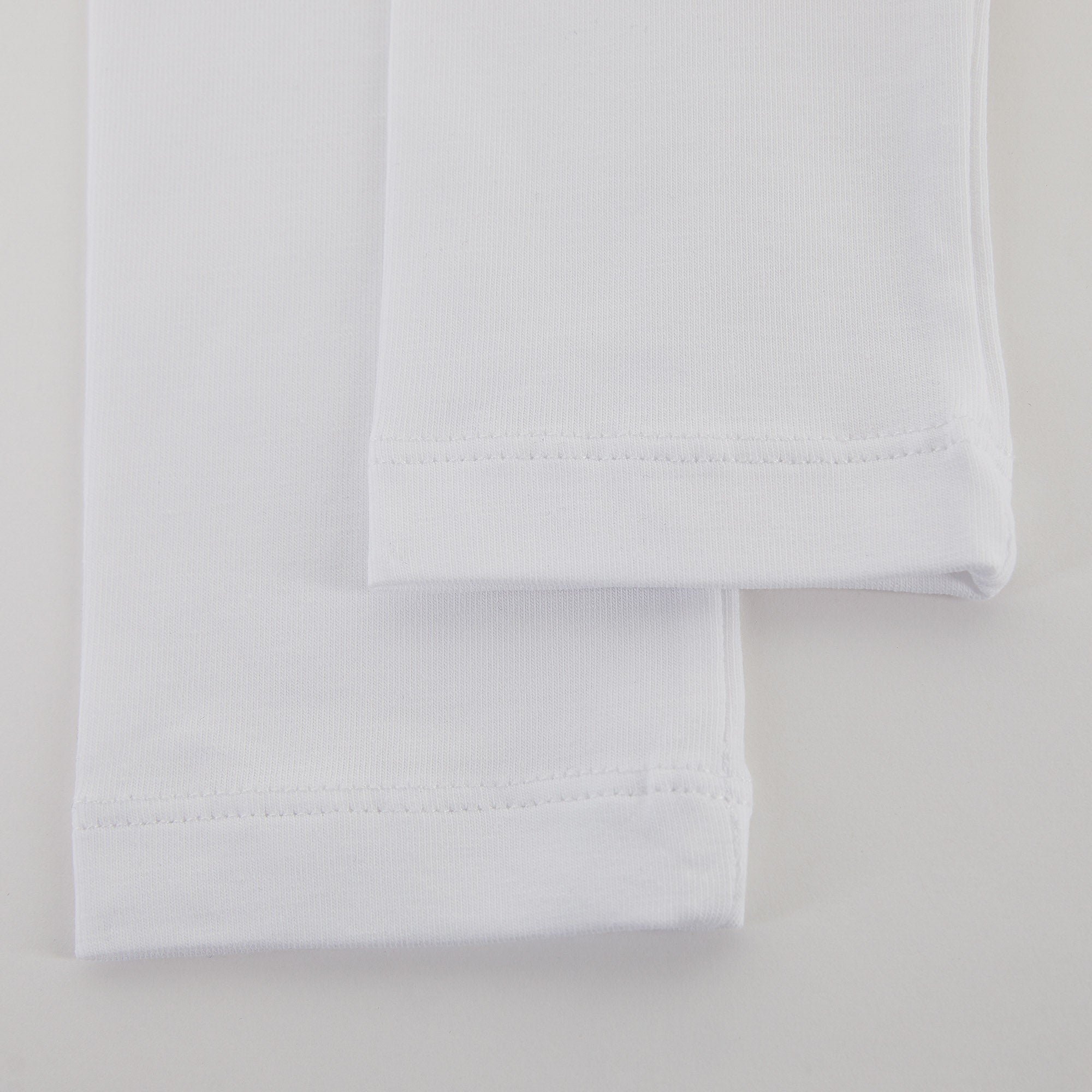 Baby Girls White Logo Cotton Leggings
