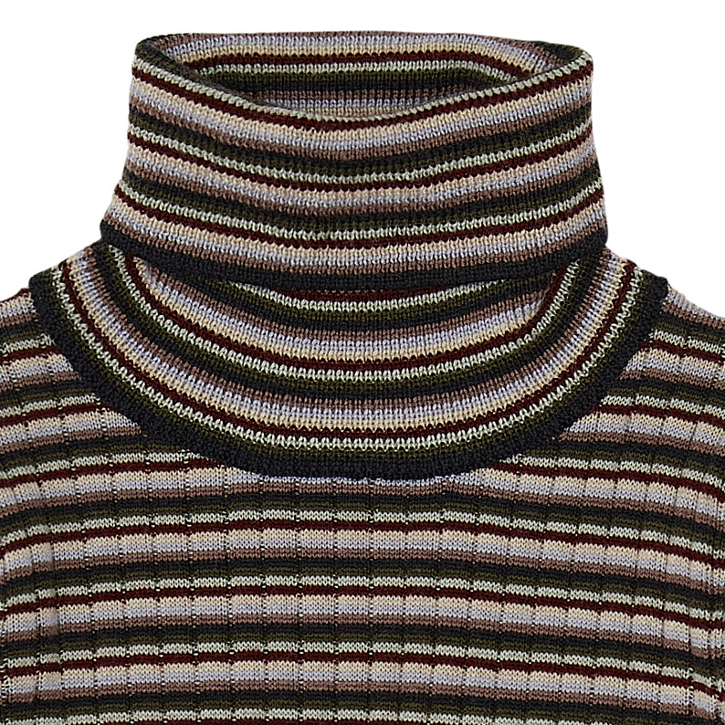 Boys & Girls Multicolor Stripes Wool Top
