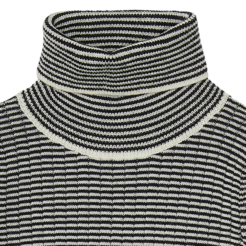 Boys & Girls Dark Navy Stripes Wool Top