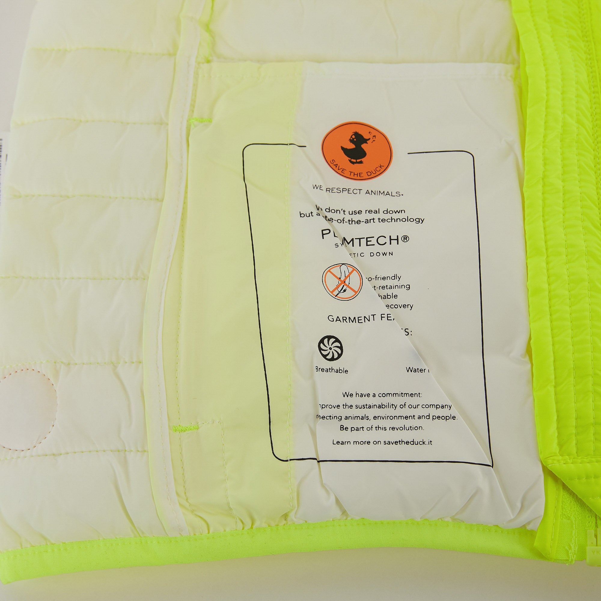 Boys & Girls Fluo Yellow Padded Gilet