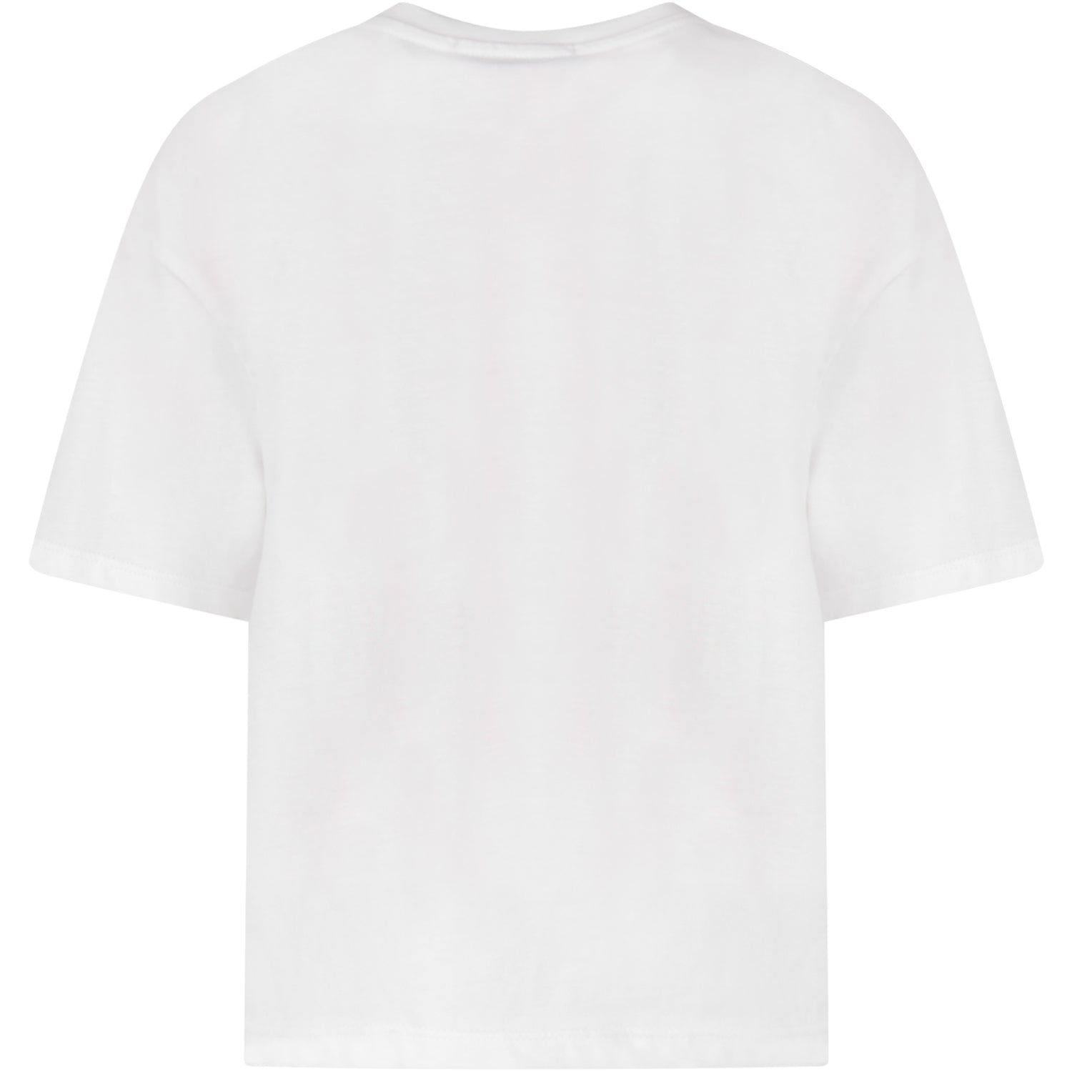 Girls White Maxi Cotton Jersey