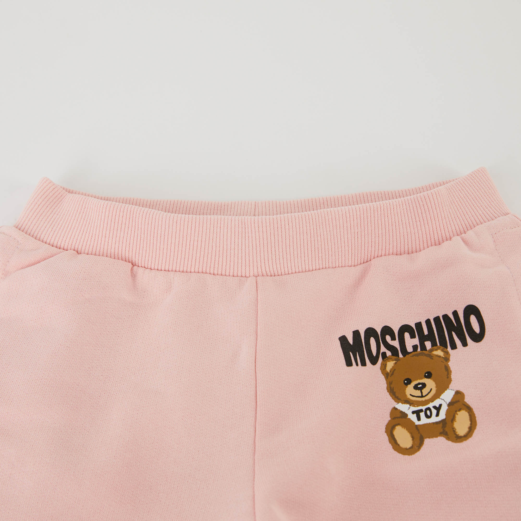 Girls Pink Logo Cotton Set