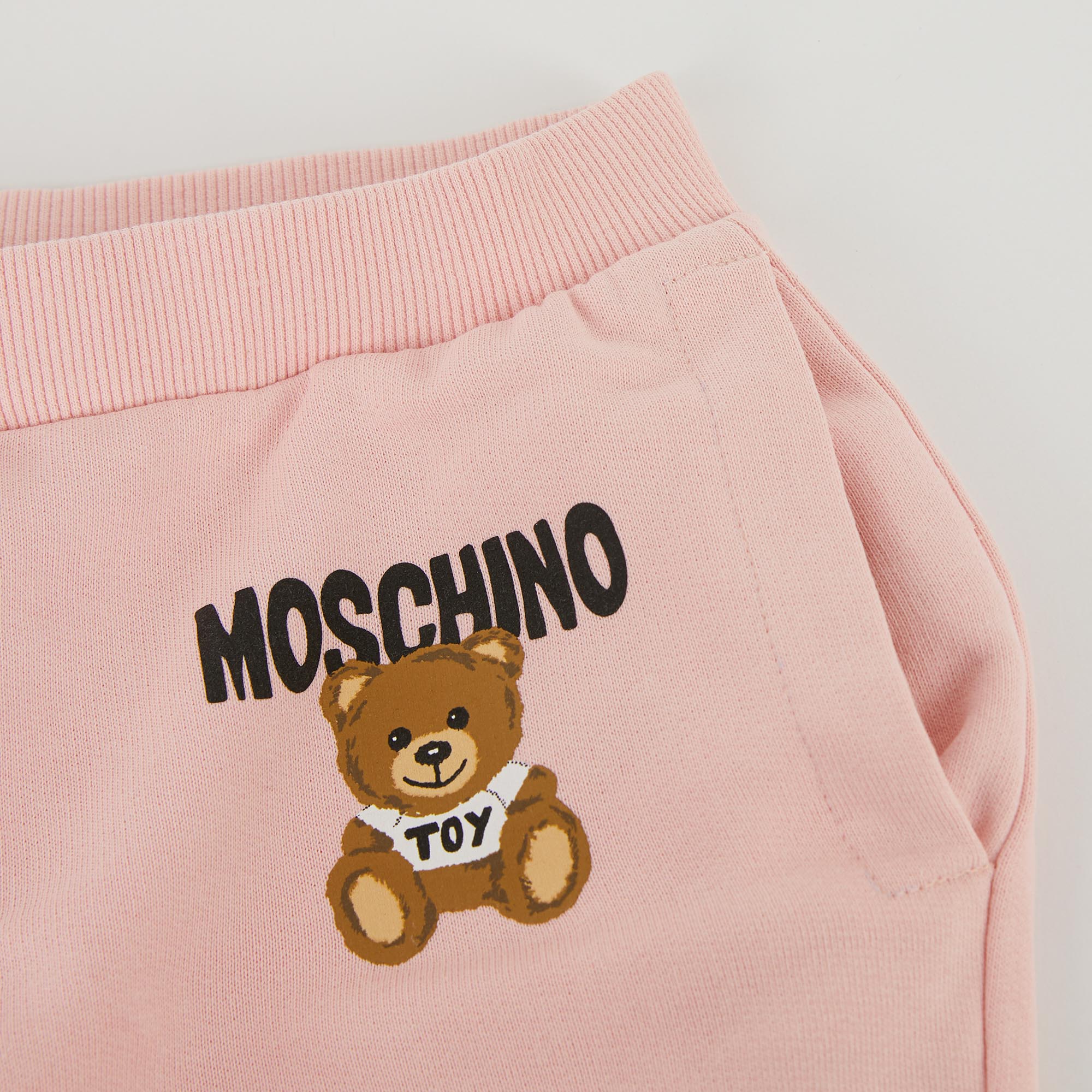 Girls Pink Logo Cotton Set