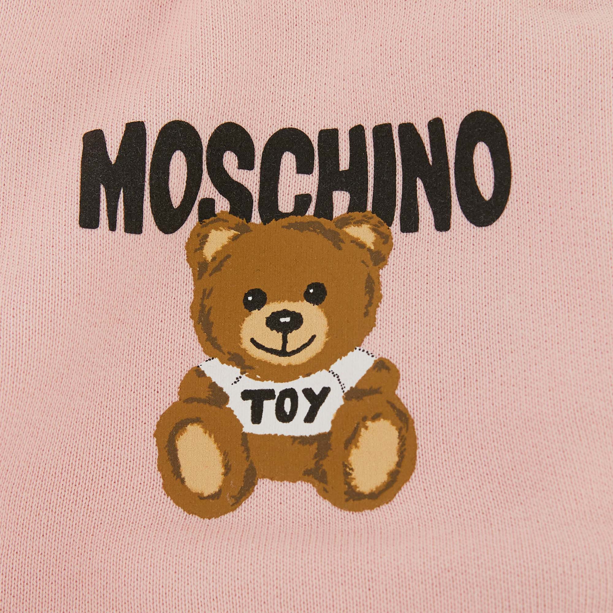 Girls Pink Logo Cotton Set