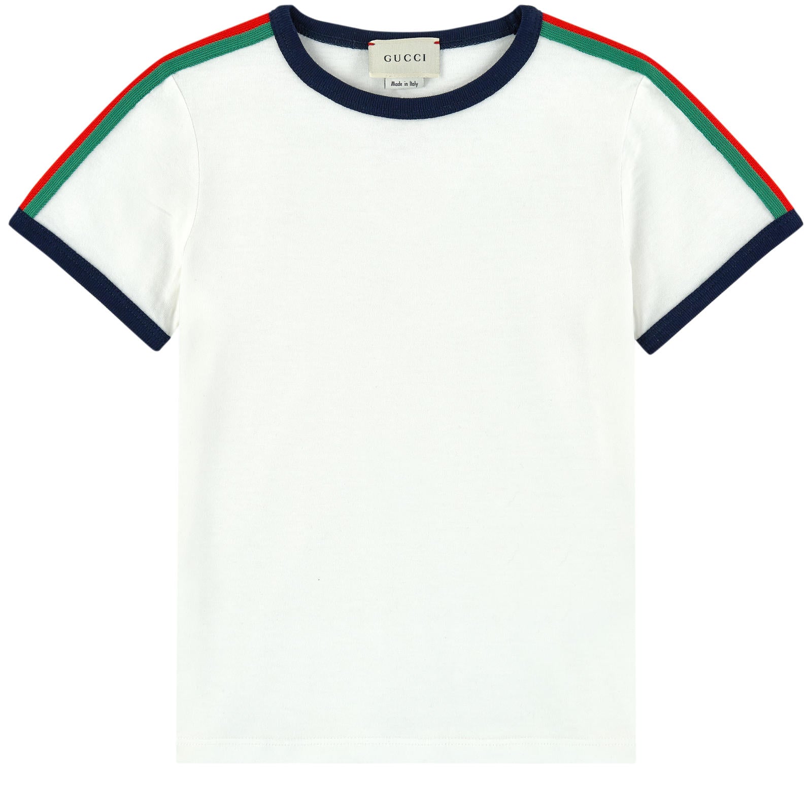 Boys White Cotton T-shirt