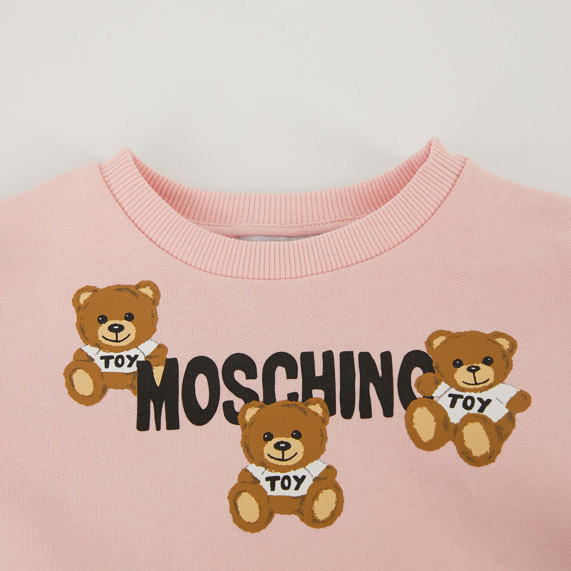 Girls Pink Logo Cotton Set