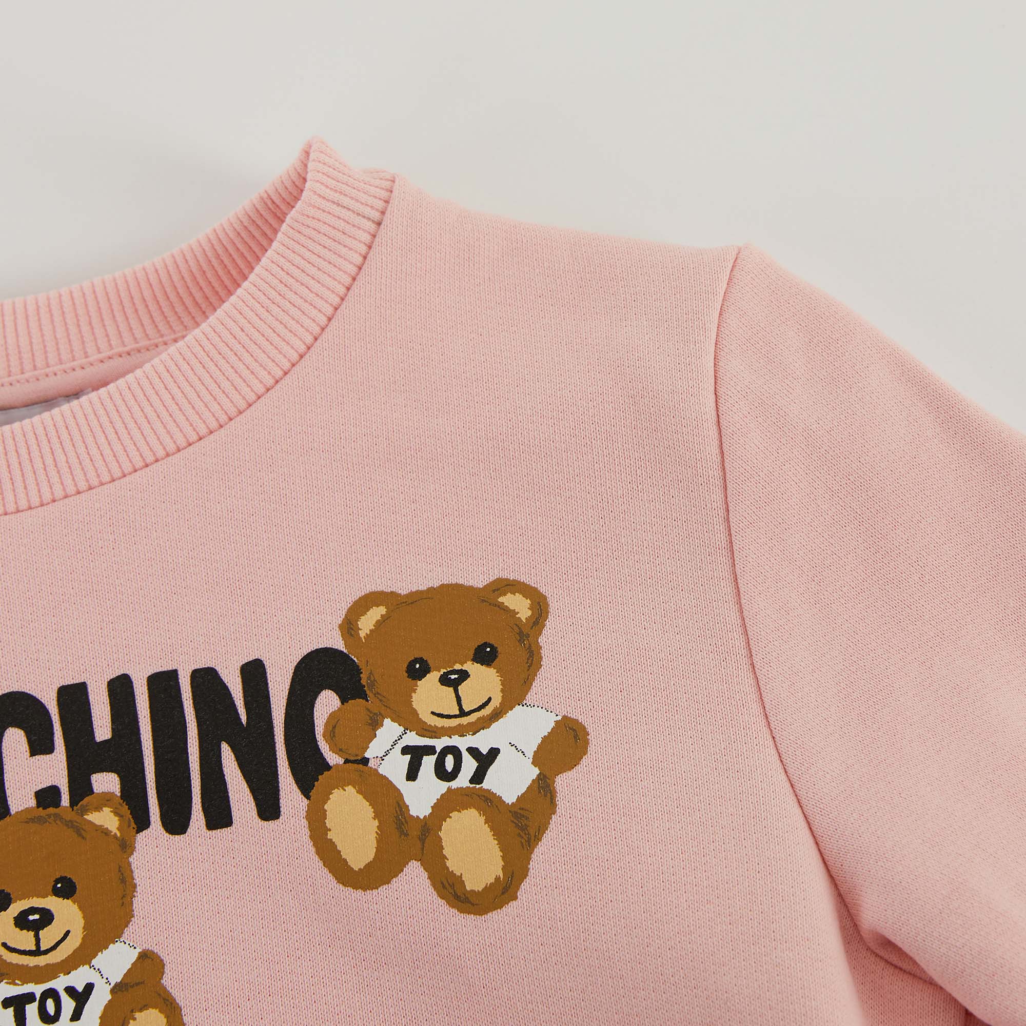 Girls Pink Logo Cotton Set