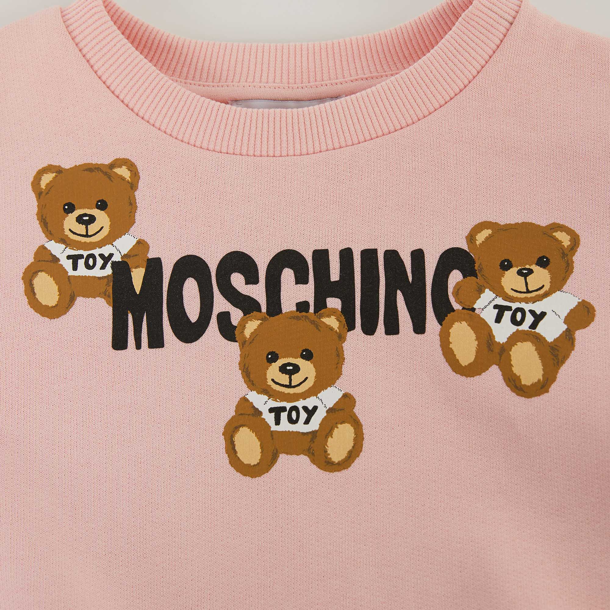 Girls Pink Logo Cotton Set