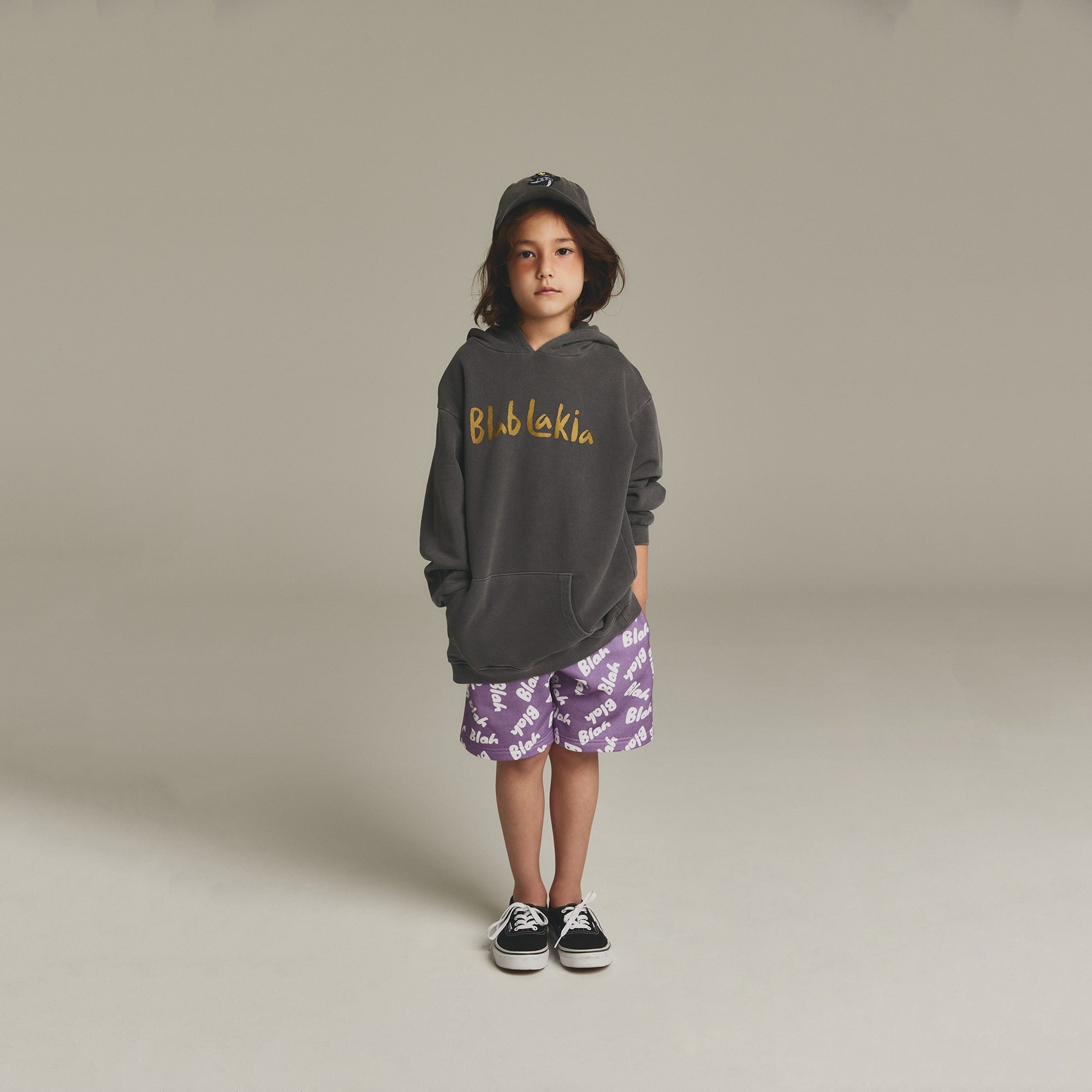 Boys & Girls Black Cap