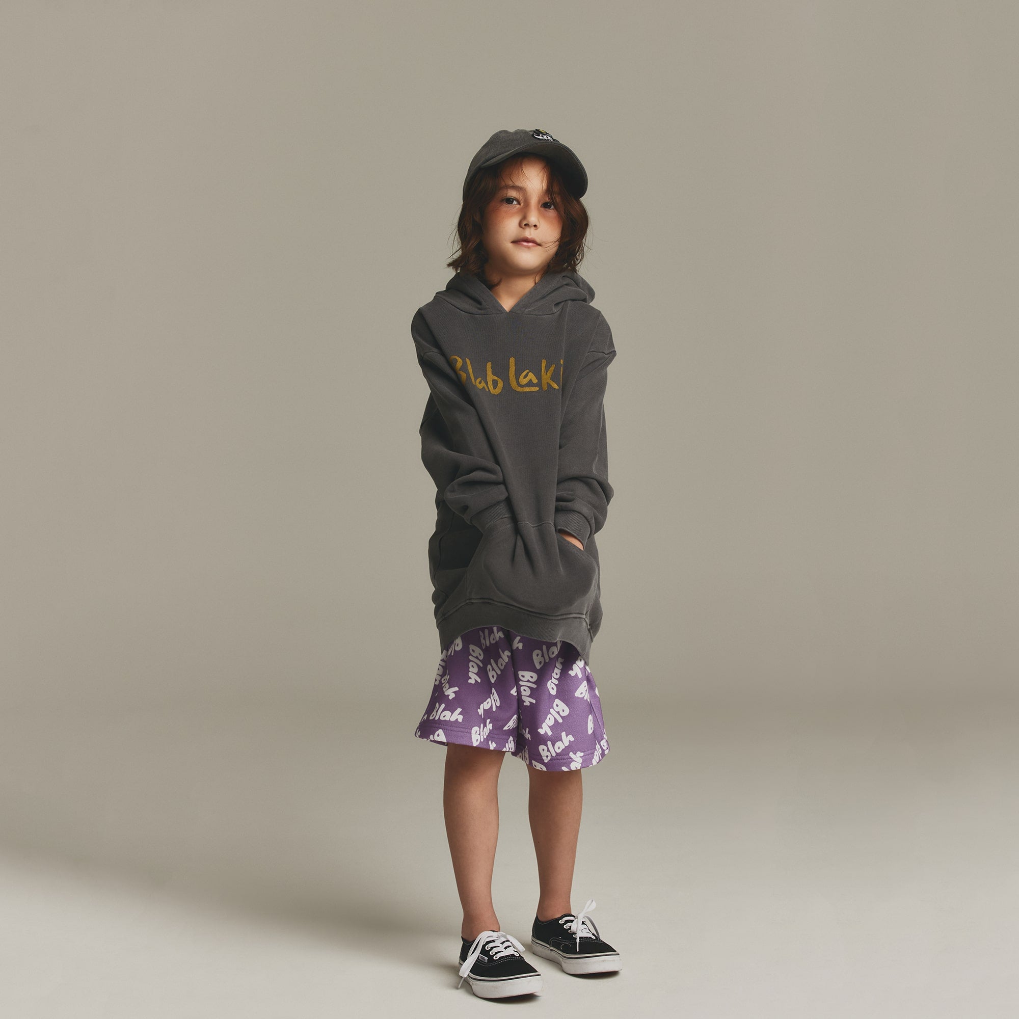 Boys & Girls Black Cap