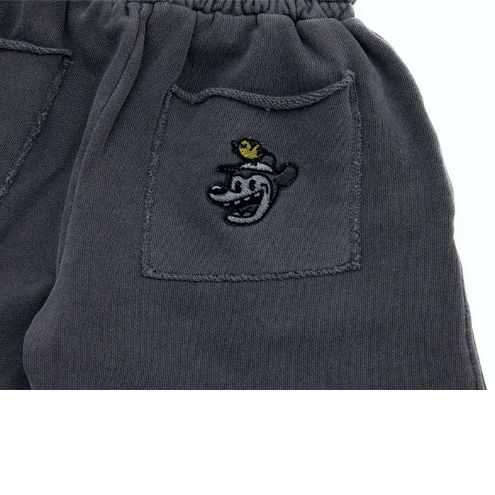 Boys & Girls Grey Logo Cotton Shorts