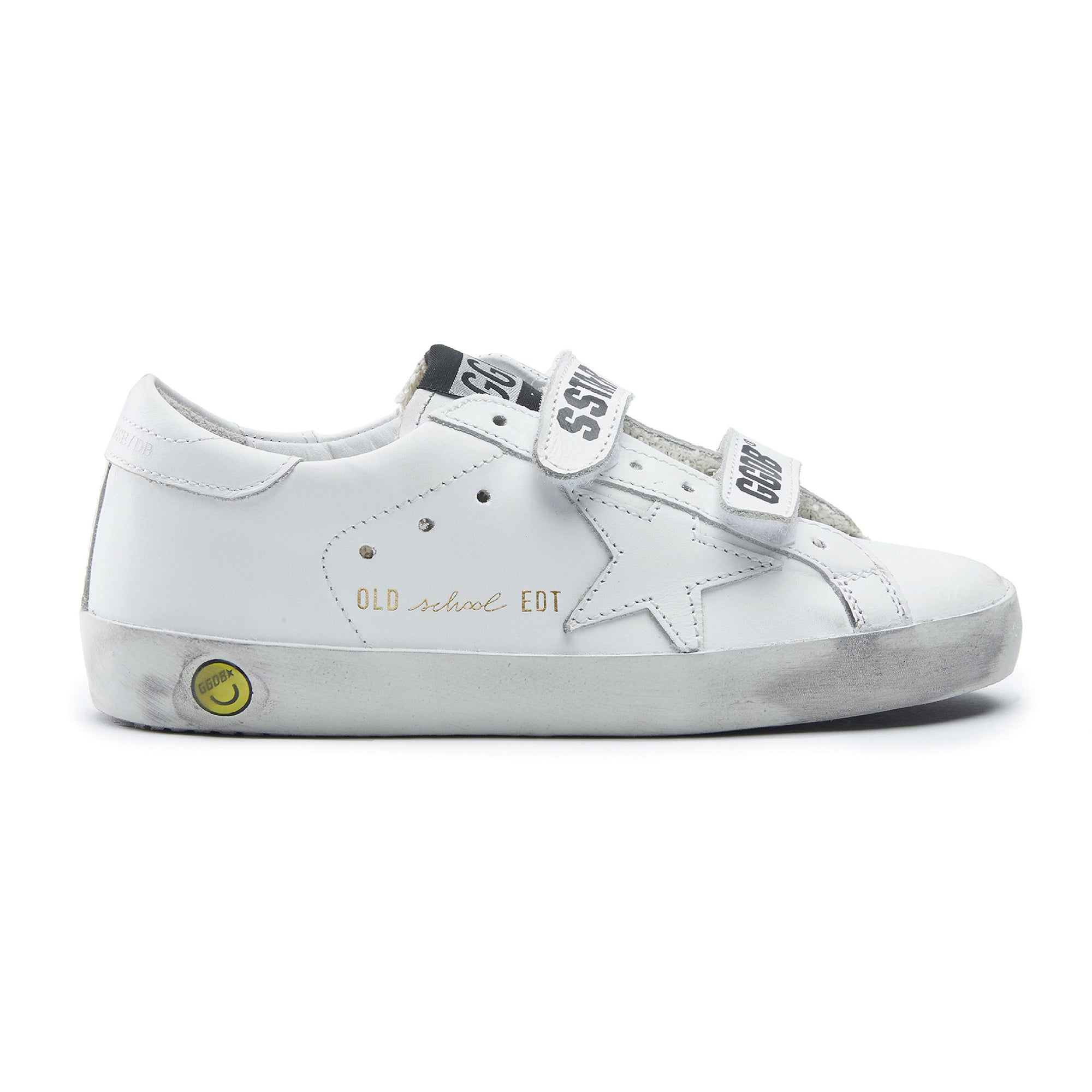 Baby Boys & Girls White Star Leather Shoes