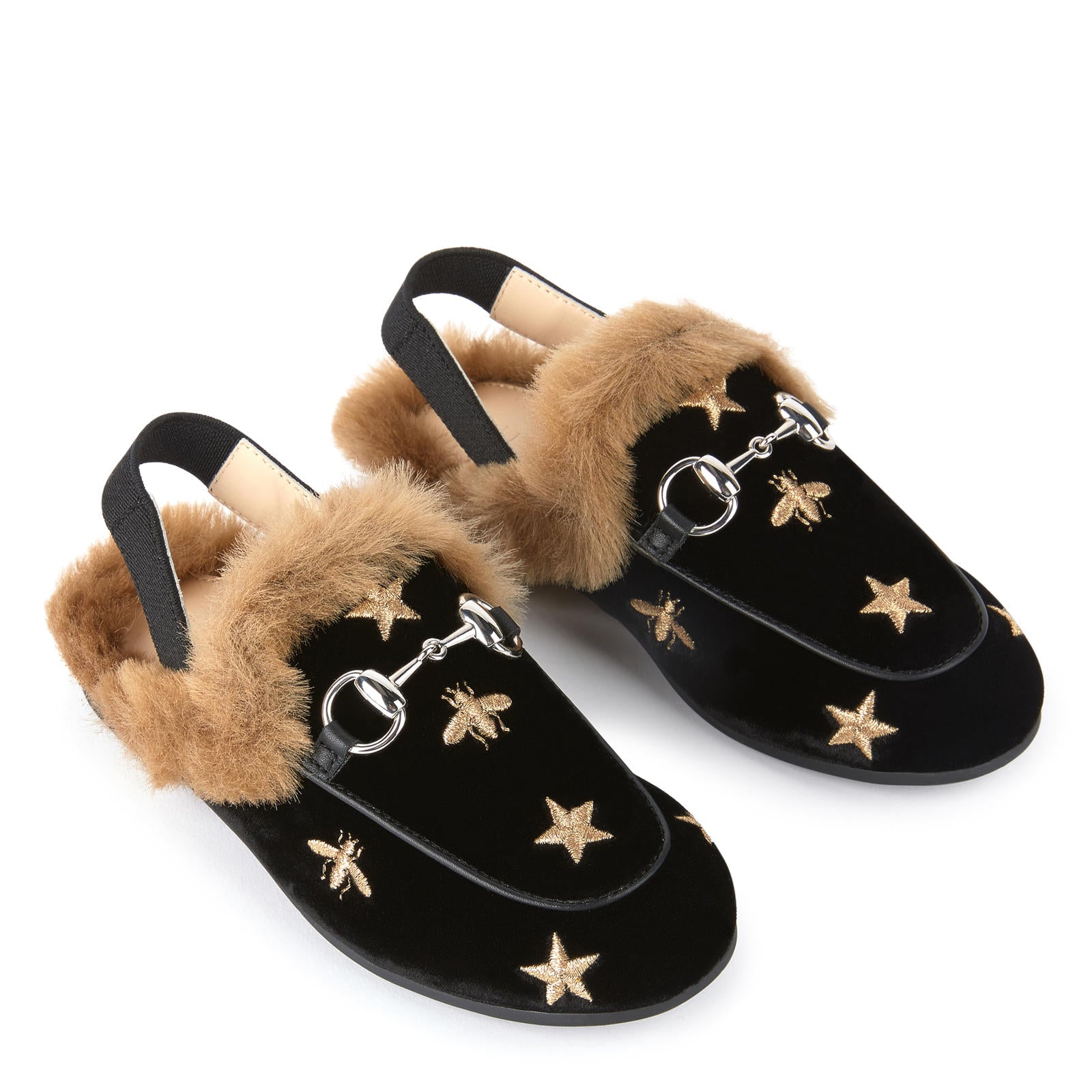 Girls Black Star Shoes
