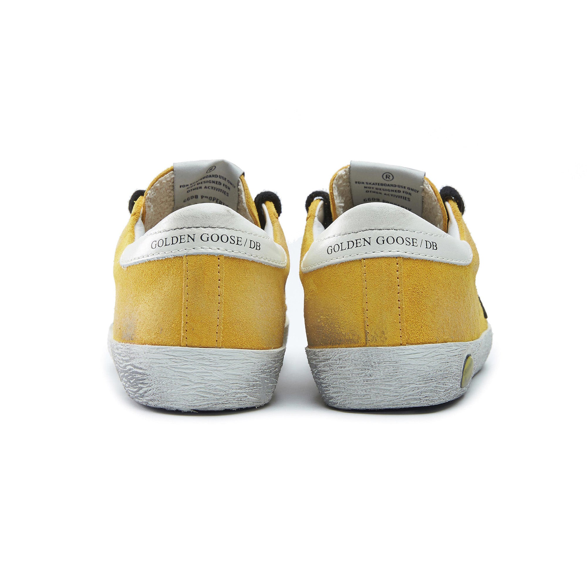 Boys & Girls Yellow & Black Star Leather Shoes
